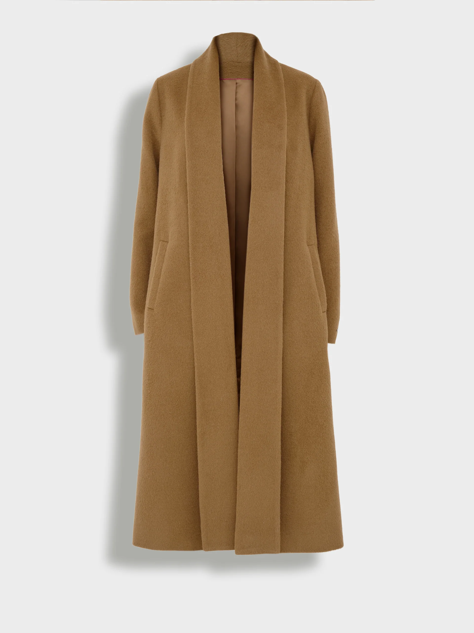 Long Swing Coat Baby Alpaca Color Paco