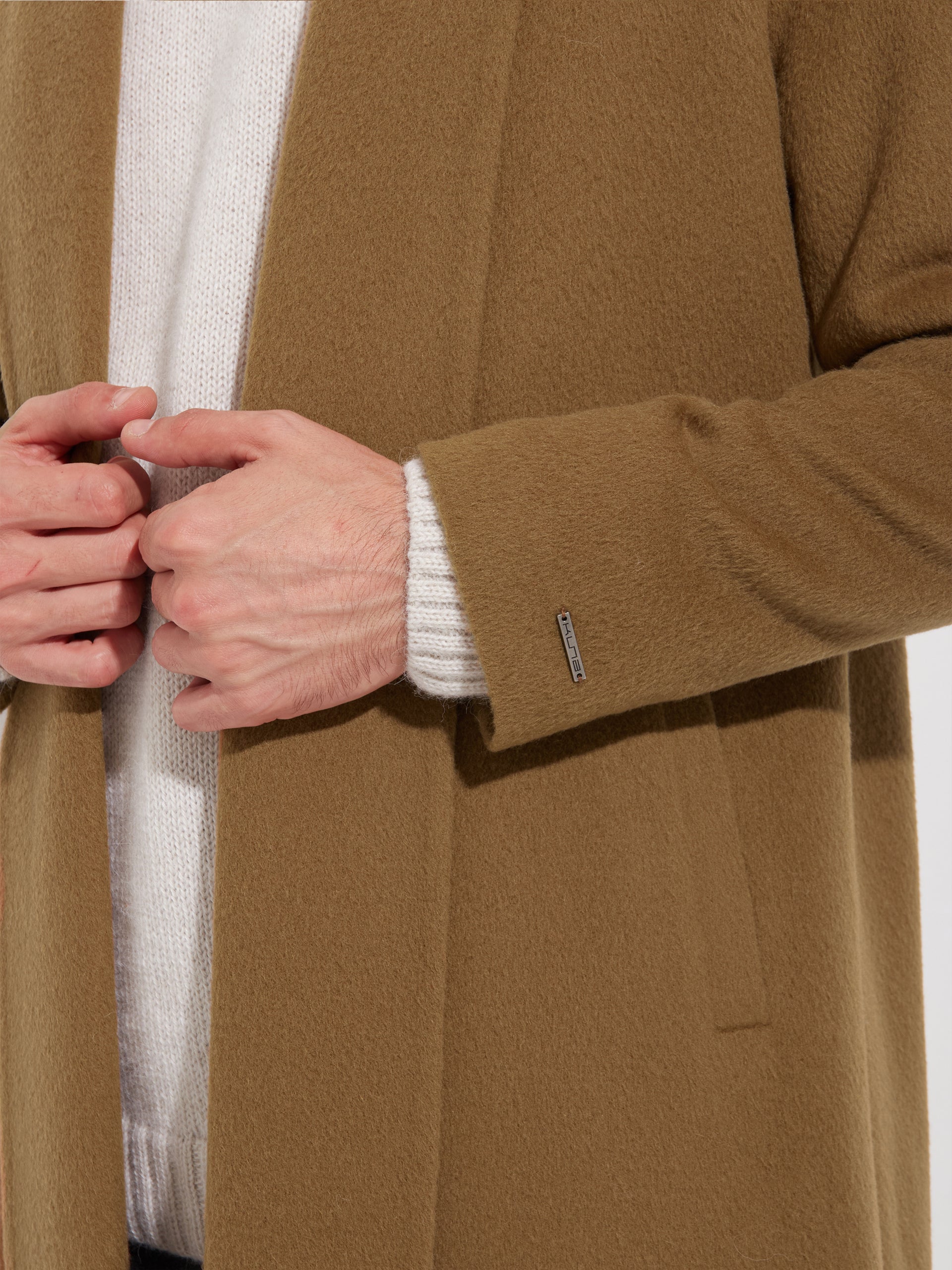 Long Swing Coat Baby Alpaca Color Paco - Image 10