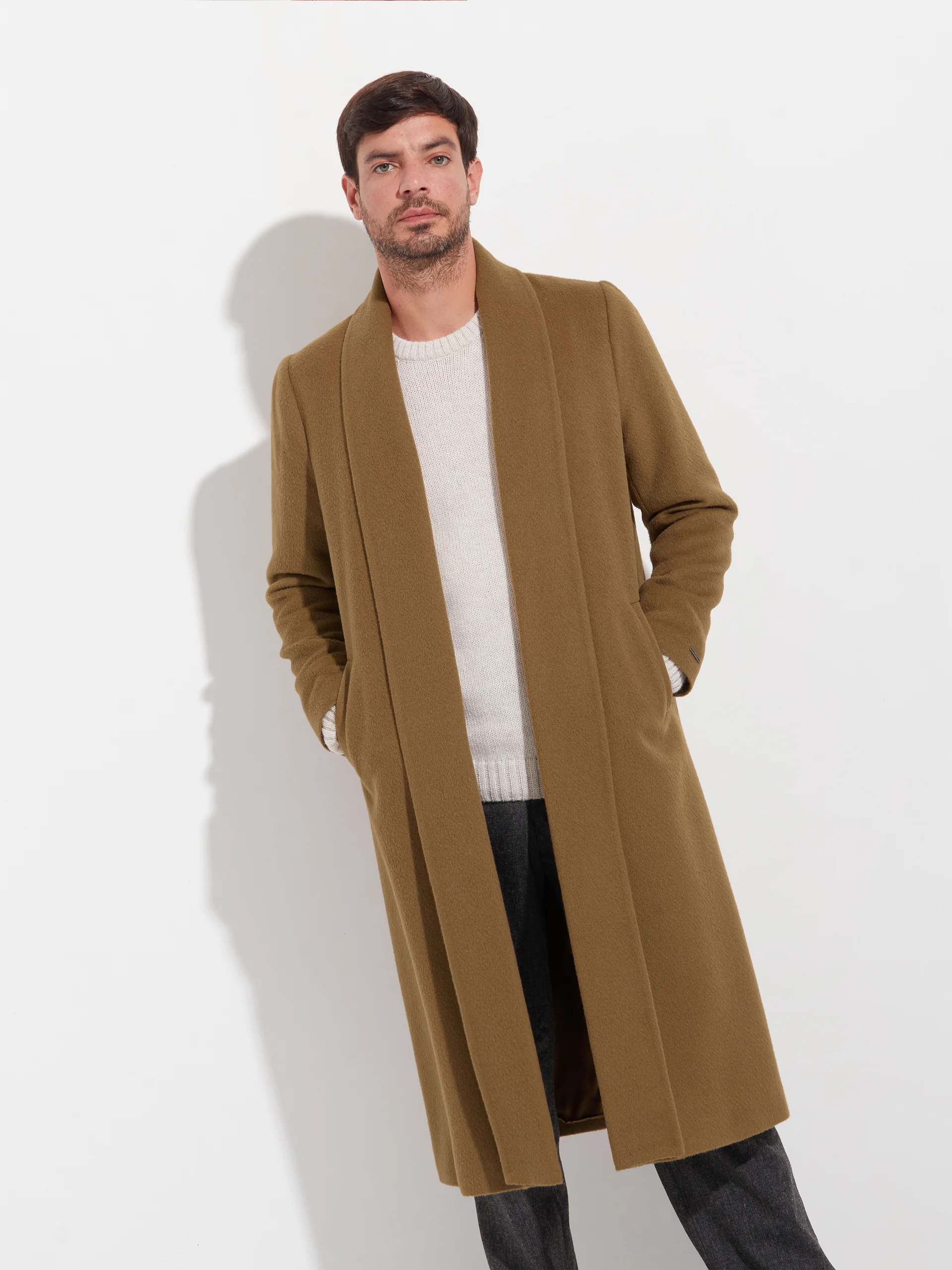 Long Swing Coat Baby Alpaca Color Paco - Image 7