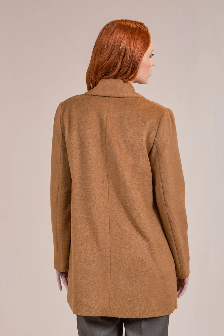 Short Swing Coat Baby Alpaca Color Paco - Image 2
