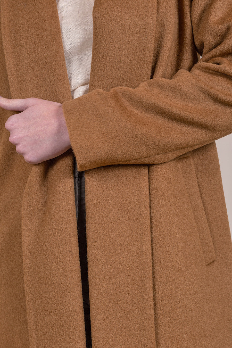 Short Swing Coat Baby Alpaca Color Paco - Image 4