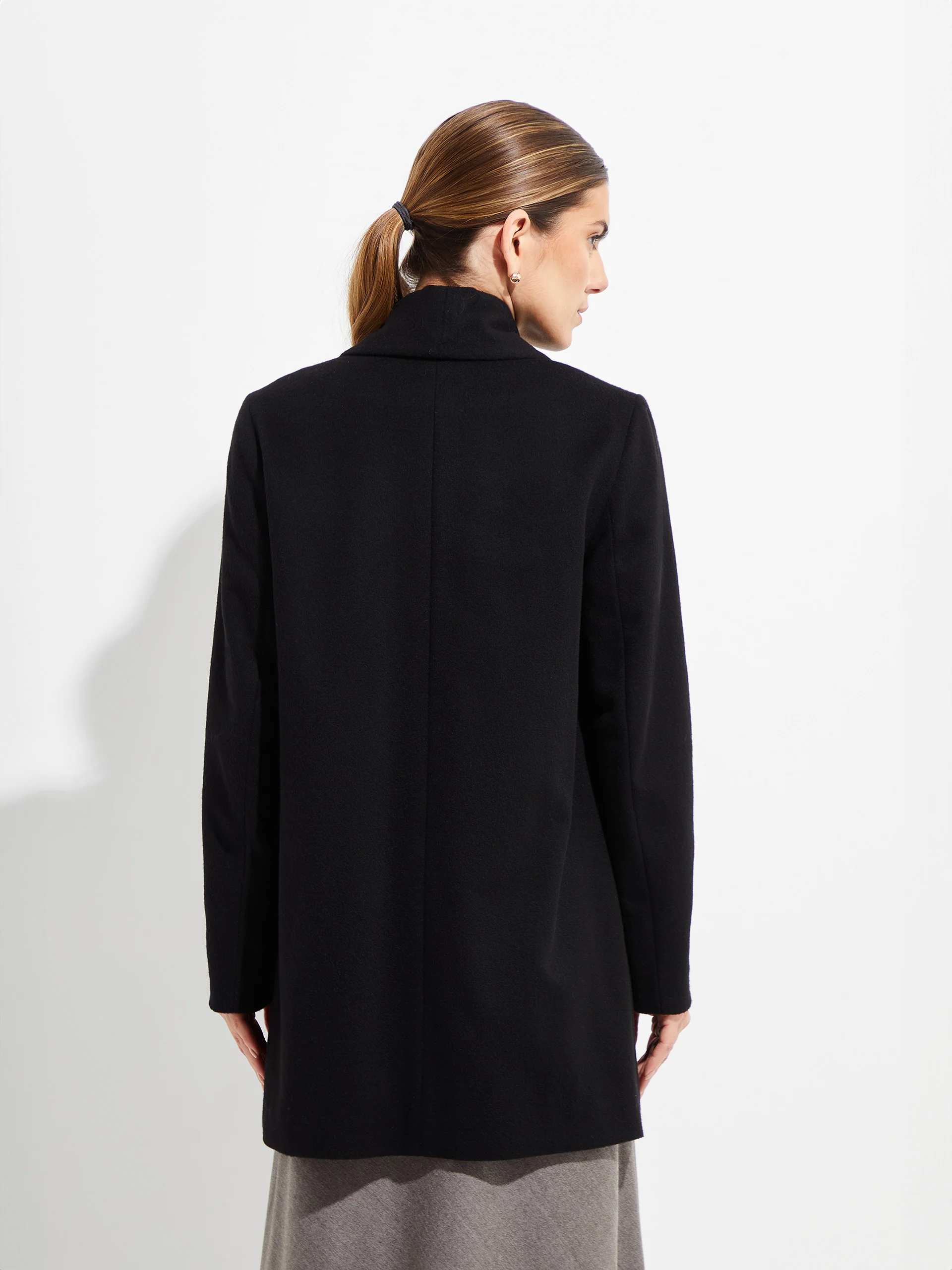 Short Swing - Vicuña Coat Vicuña Color Black - Image 3
