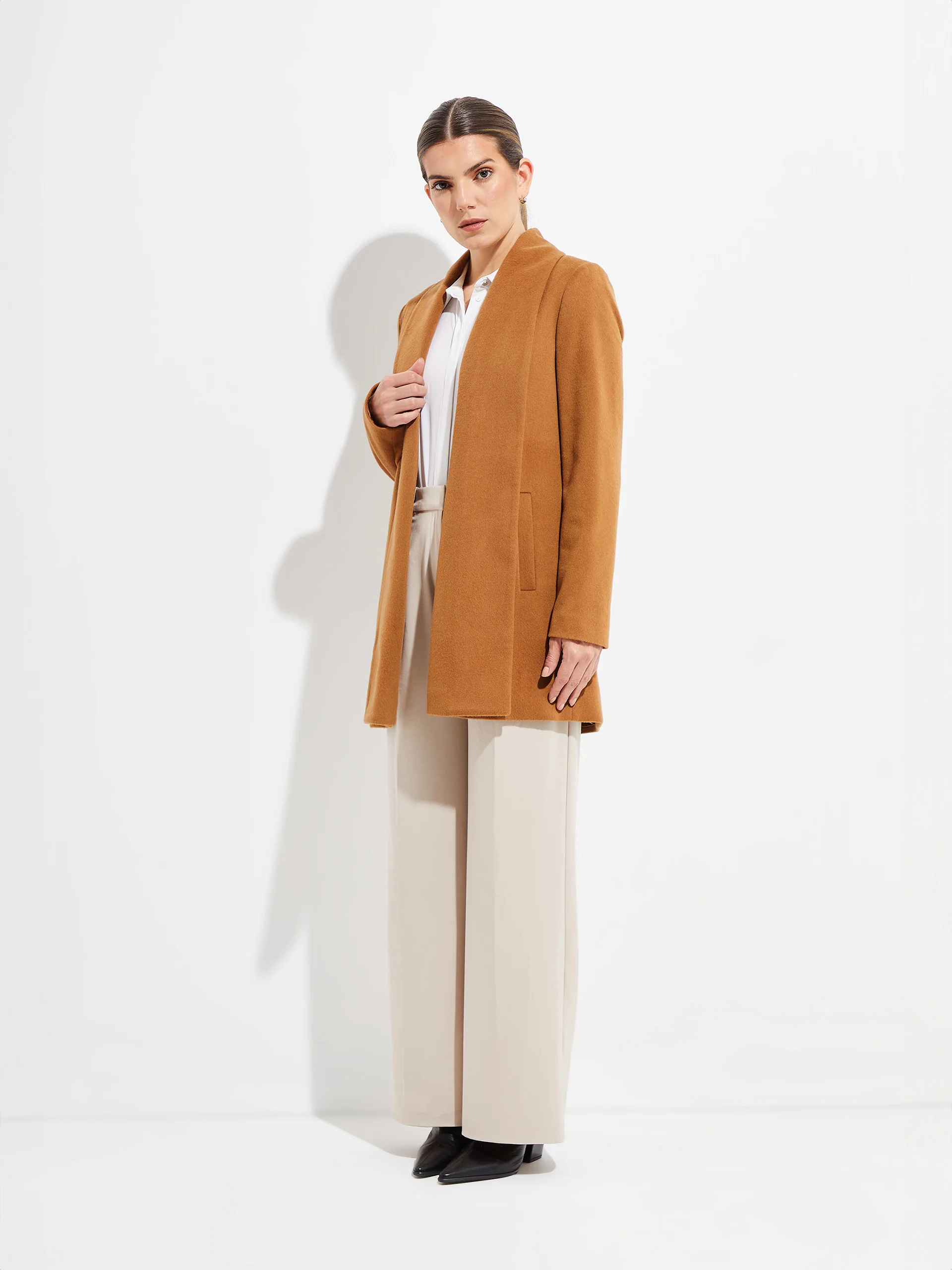 Short Swing - Vicuña Coat Vicuña Color Camel - Image 4