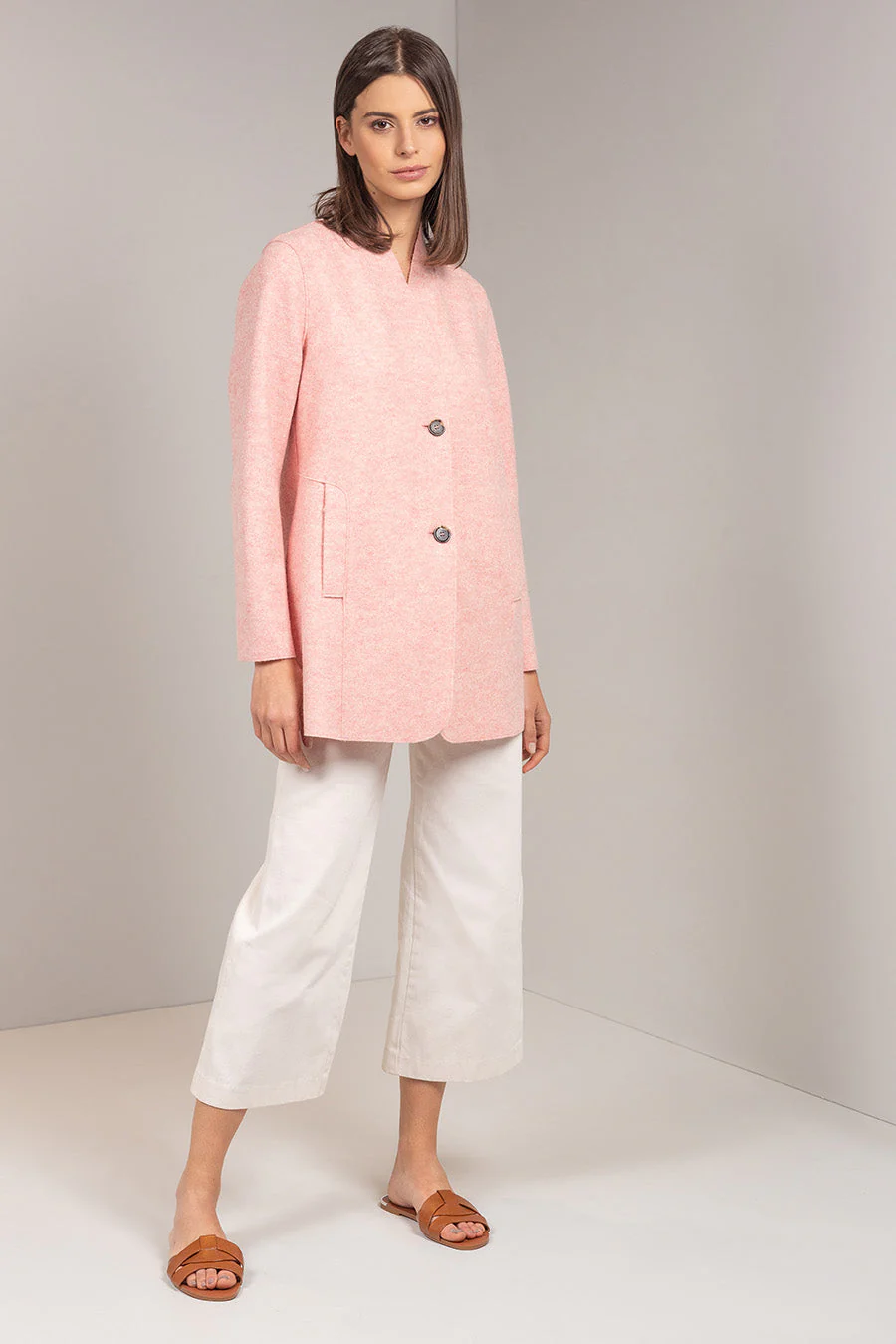 Urla Coat Alpaca & Wool Color Biba - Image 3
