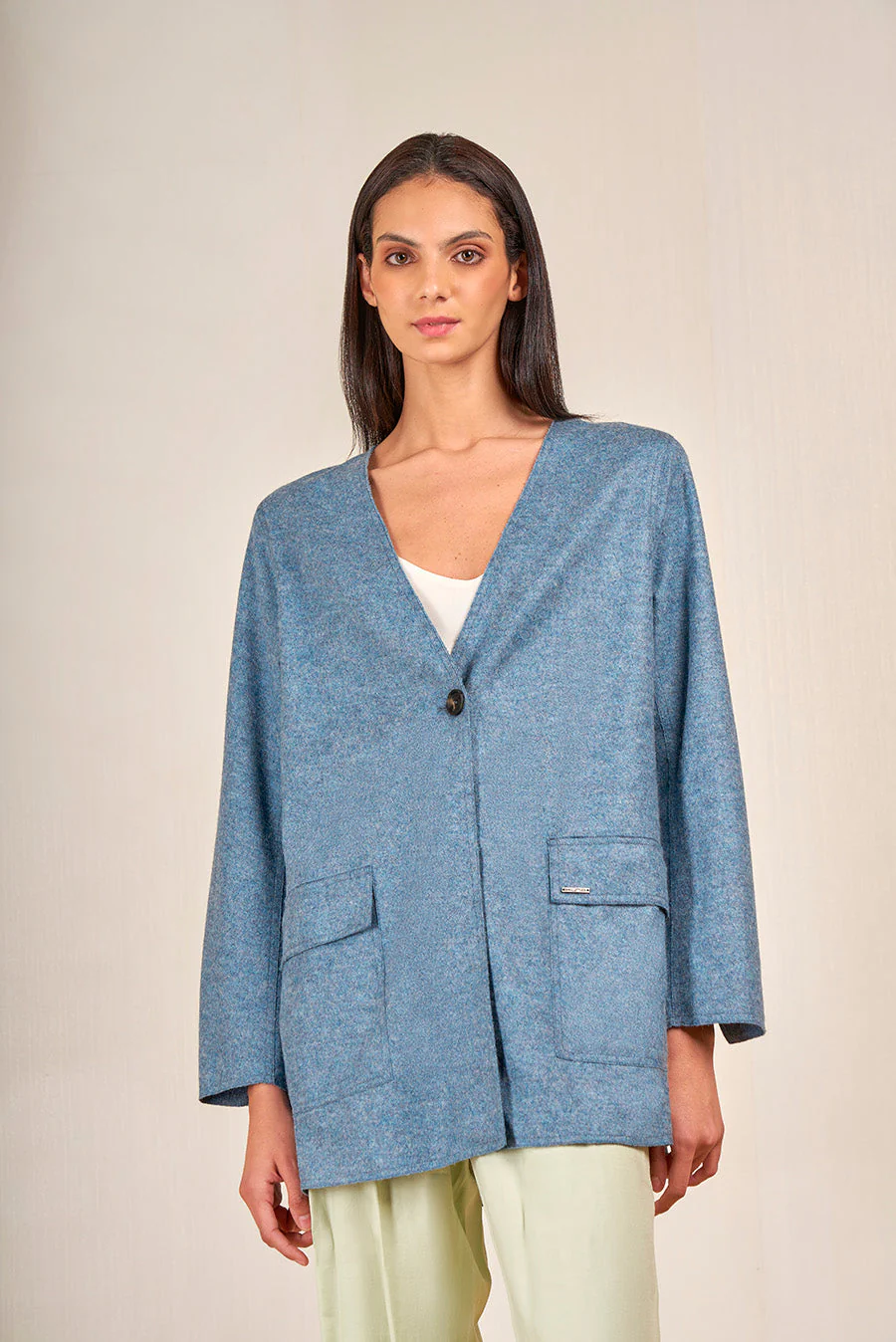 Vertigo Coat Alpaca Color Atardecer