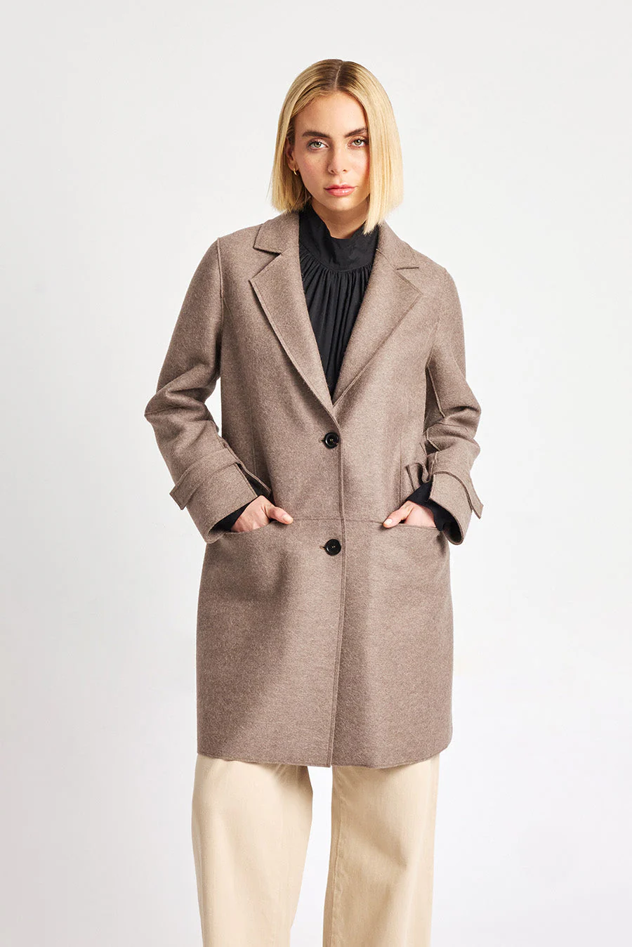 Waranga Coat Alpaca Color Sepia - Image 2