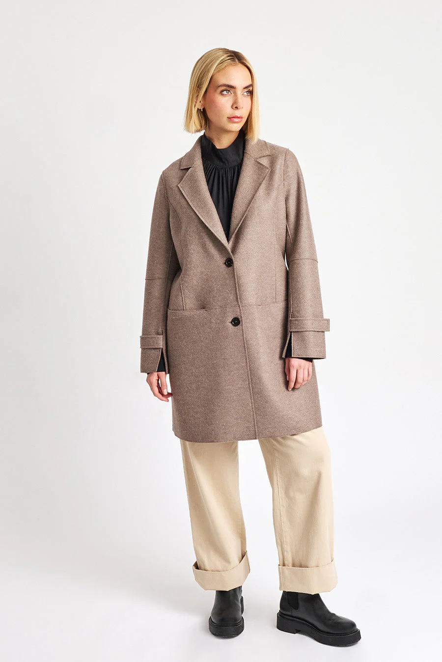 Waranga Coat Alpaca Color Sepia - Image 4