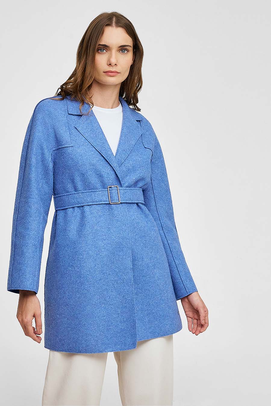 Waylan Coat Alpaca Color Blue - Image 2