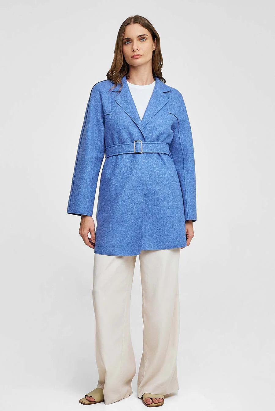 Waylan Coat Alpaca Color Blue - Image 4