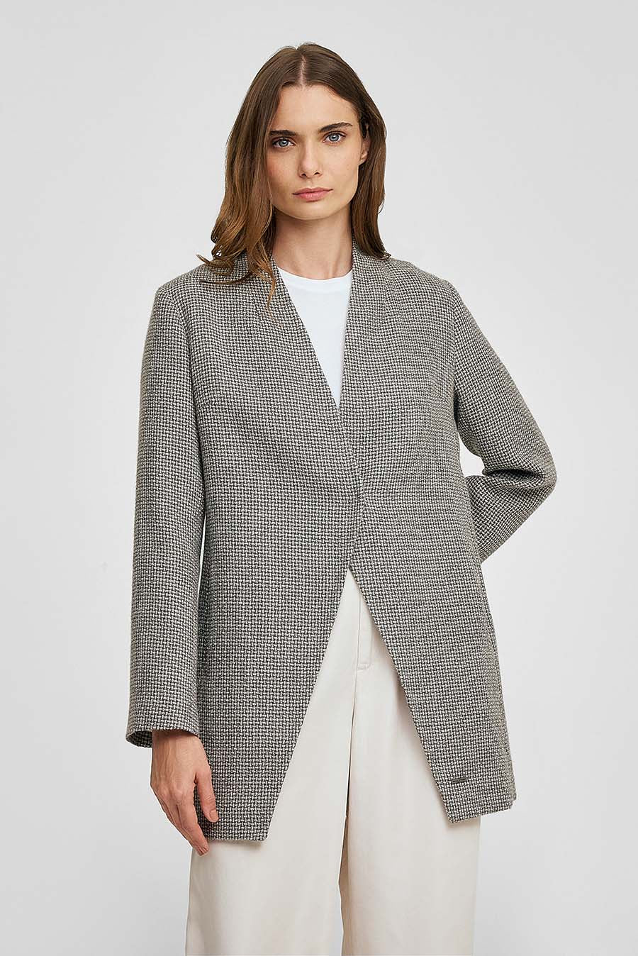 Whose Coat Baby Alpaca Color Grey - Image 2
