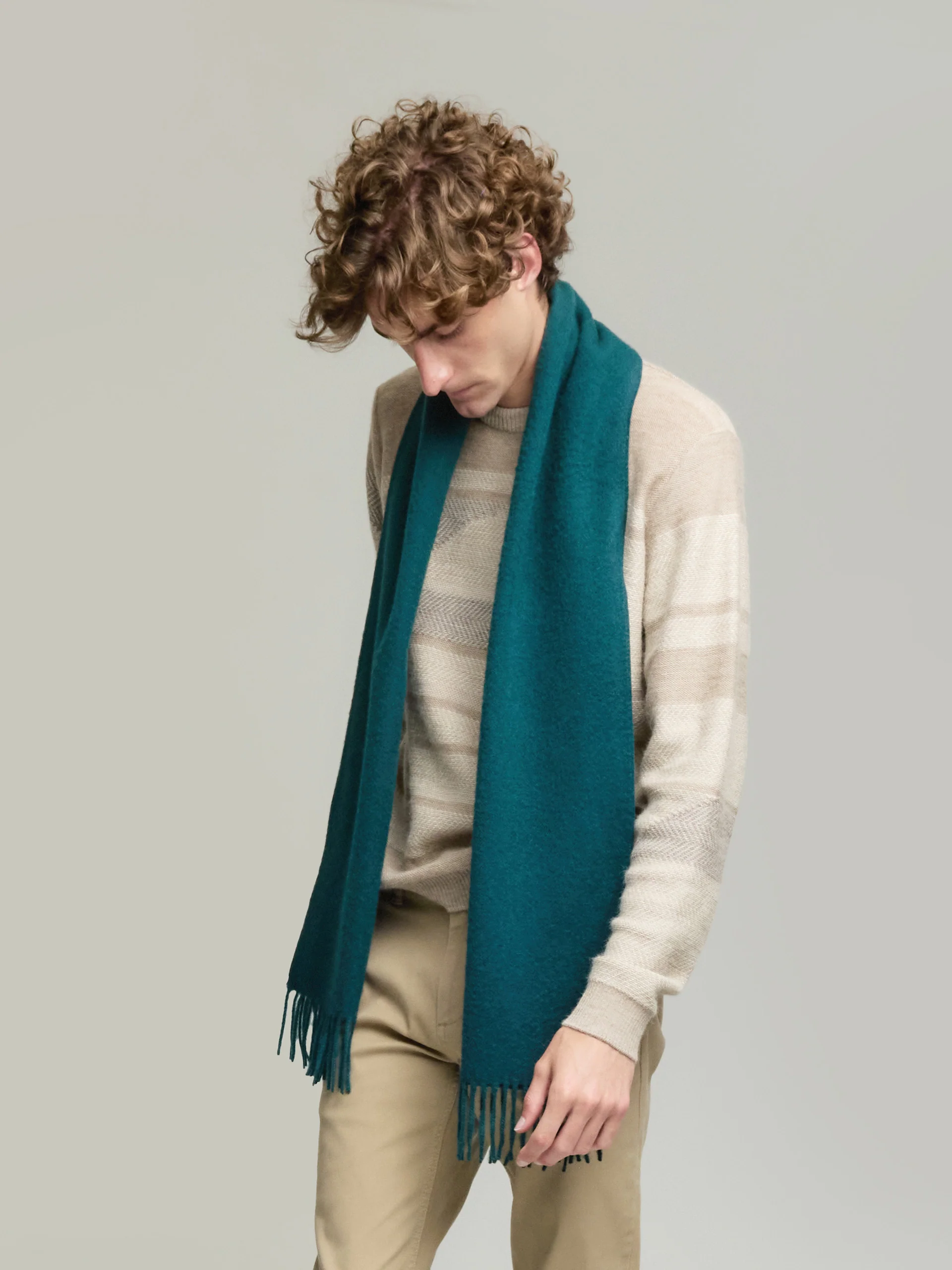 Adrian Scarf Baby Alpaca Color Green - Image 4
