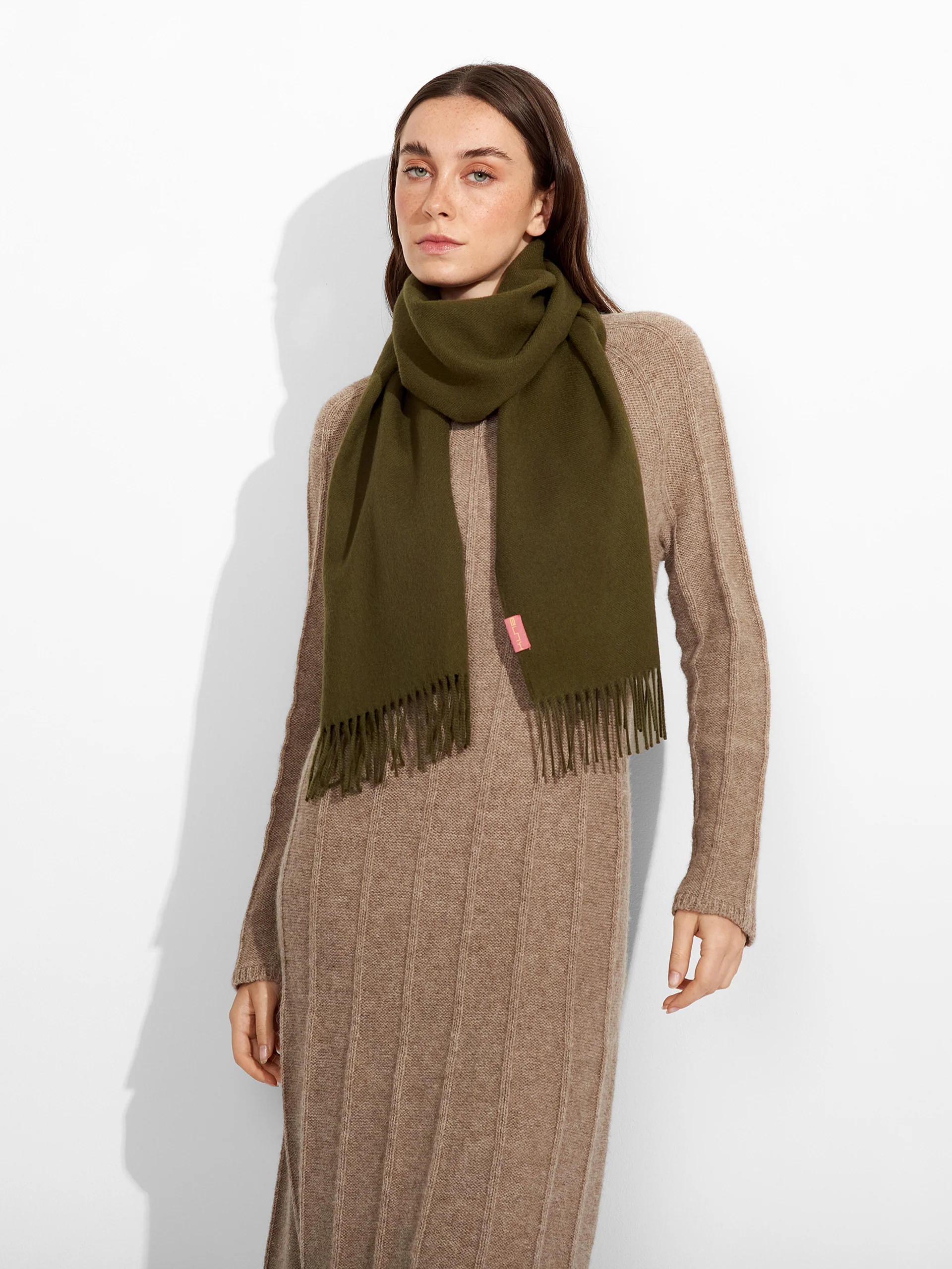 Adrian Scarf Baby Alpaca Color Green