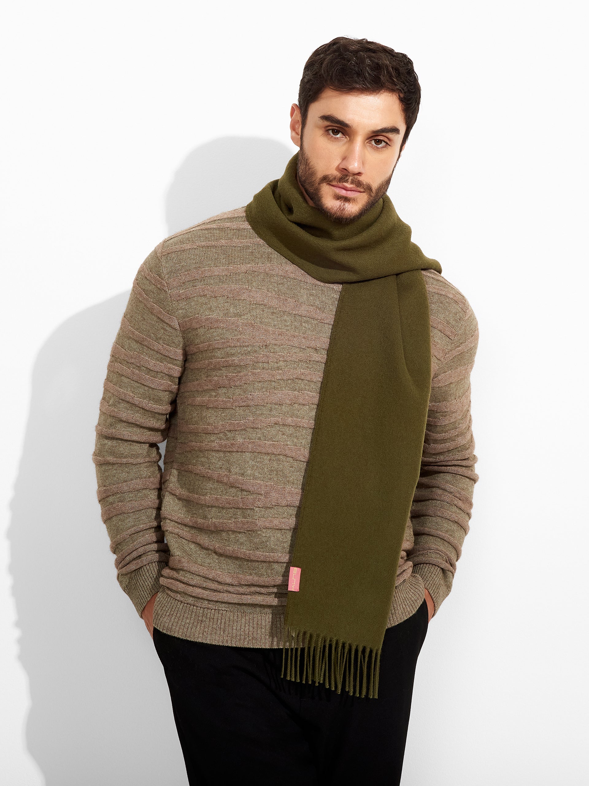Adrian Scarf Baby Alpaca Color Green - Image 4