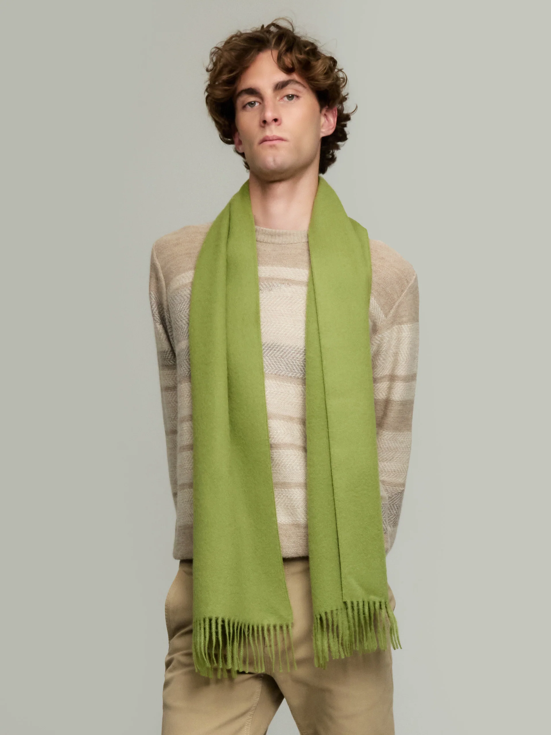 Adrian Scarf Baby Alpaca Color Green - Image 4