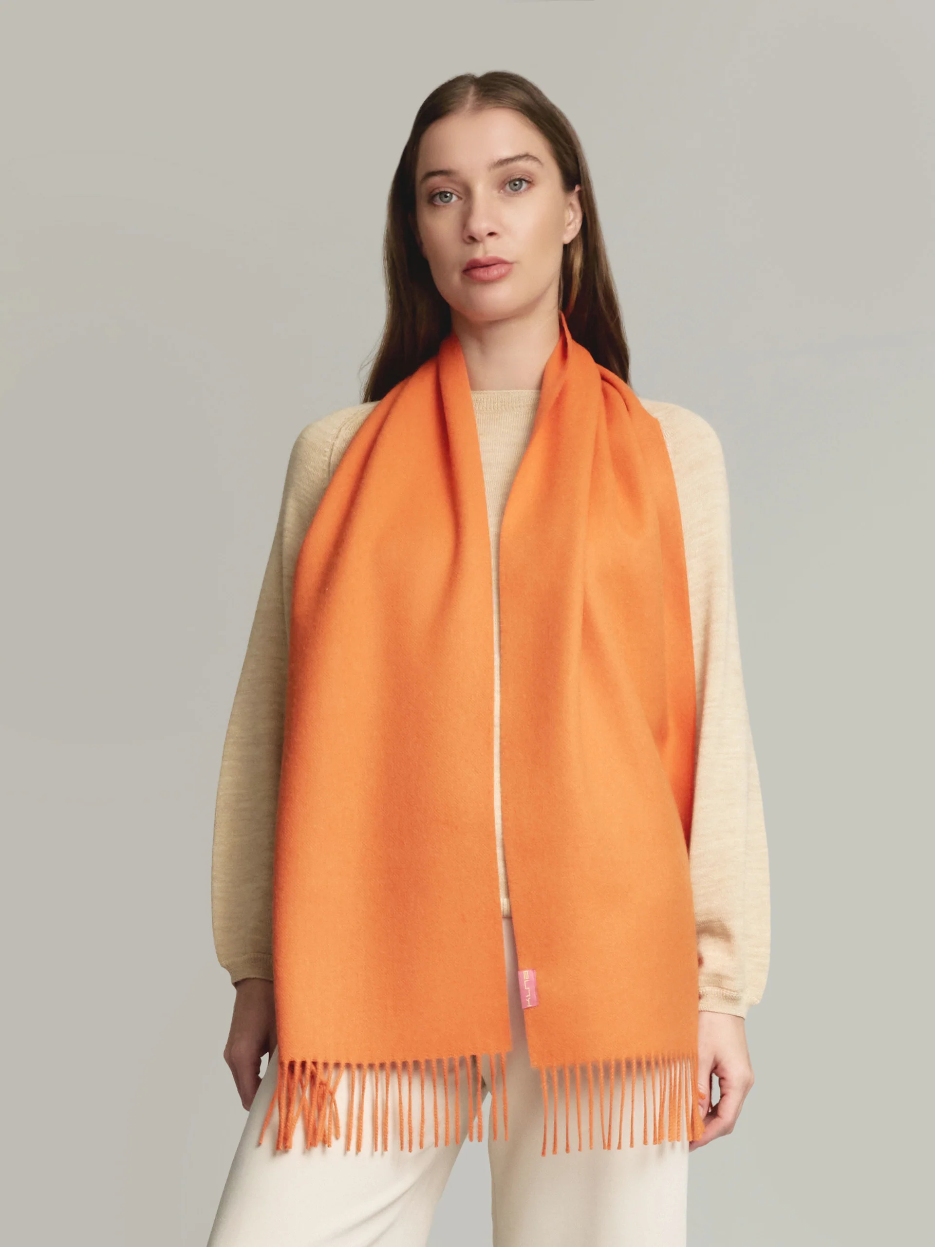 Adrian Scarf Baby Alpaca Color Orange