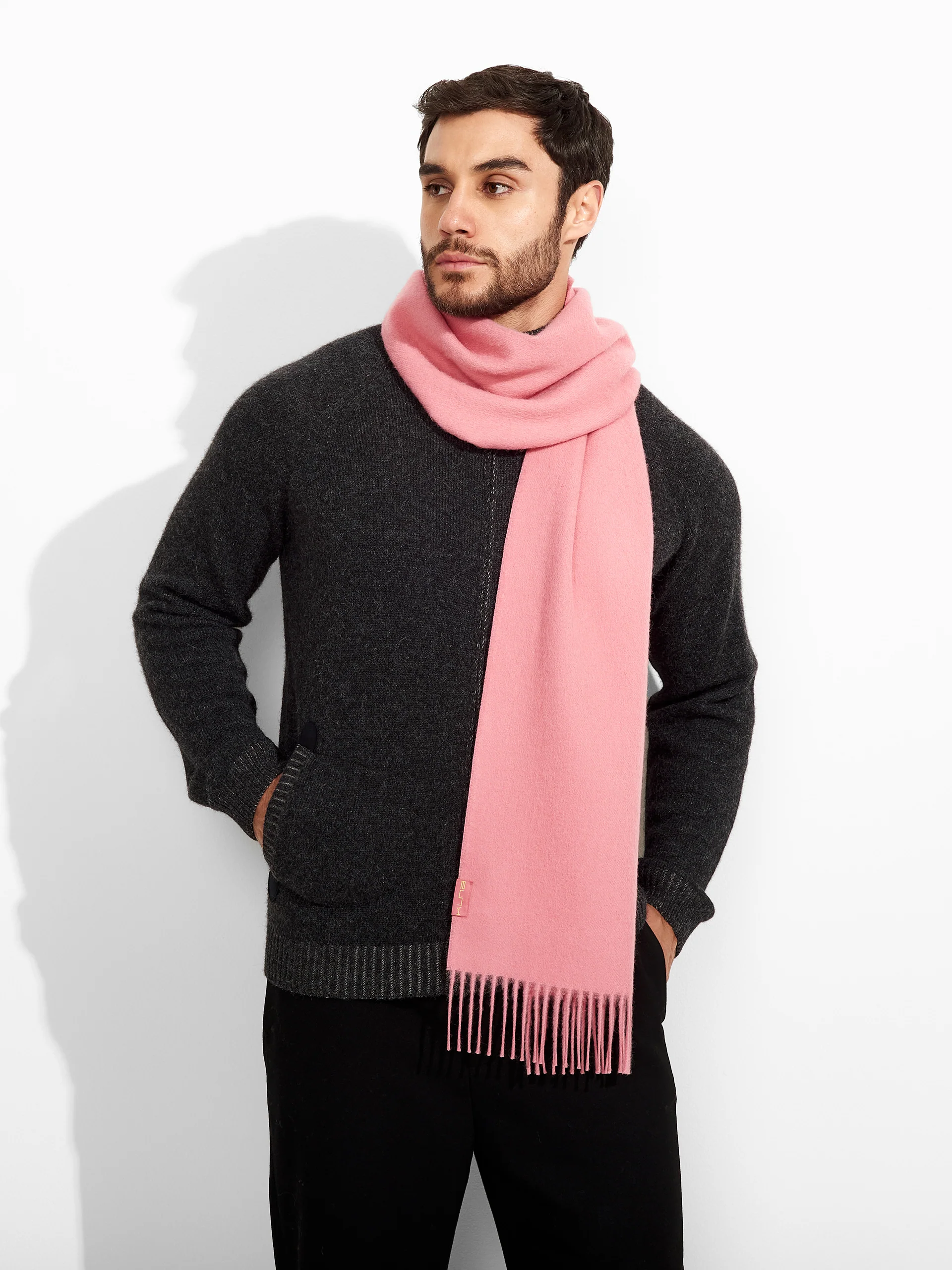 Adrian Scarf Baby Alpaca Color Pink - Image 4