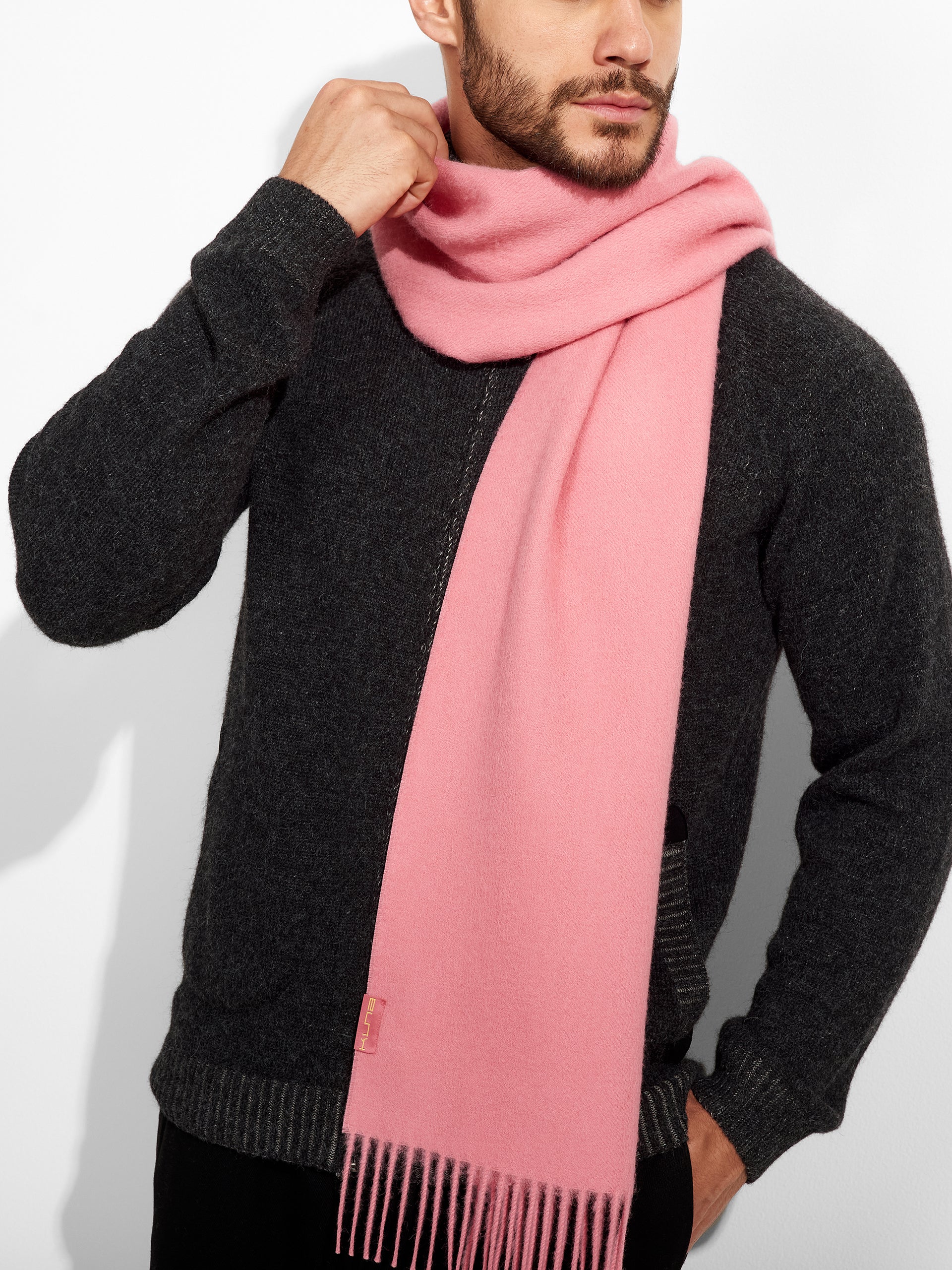 Adrian Scarf Baby Alpaca Color Pink - Image 5