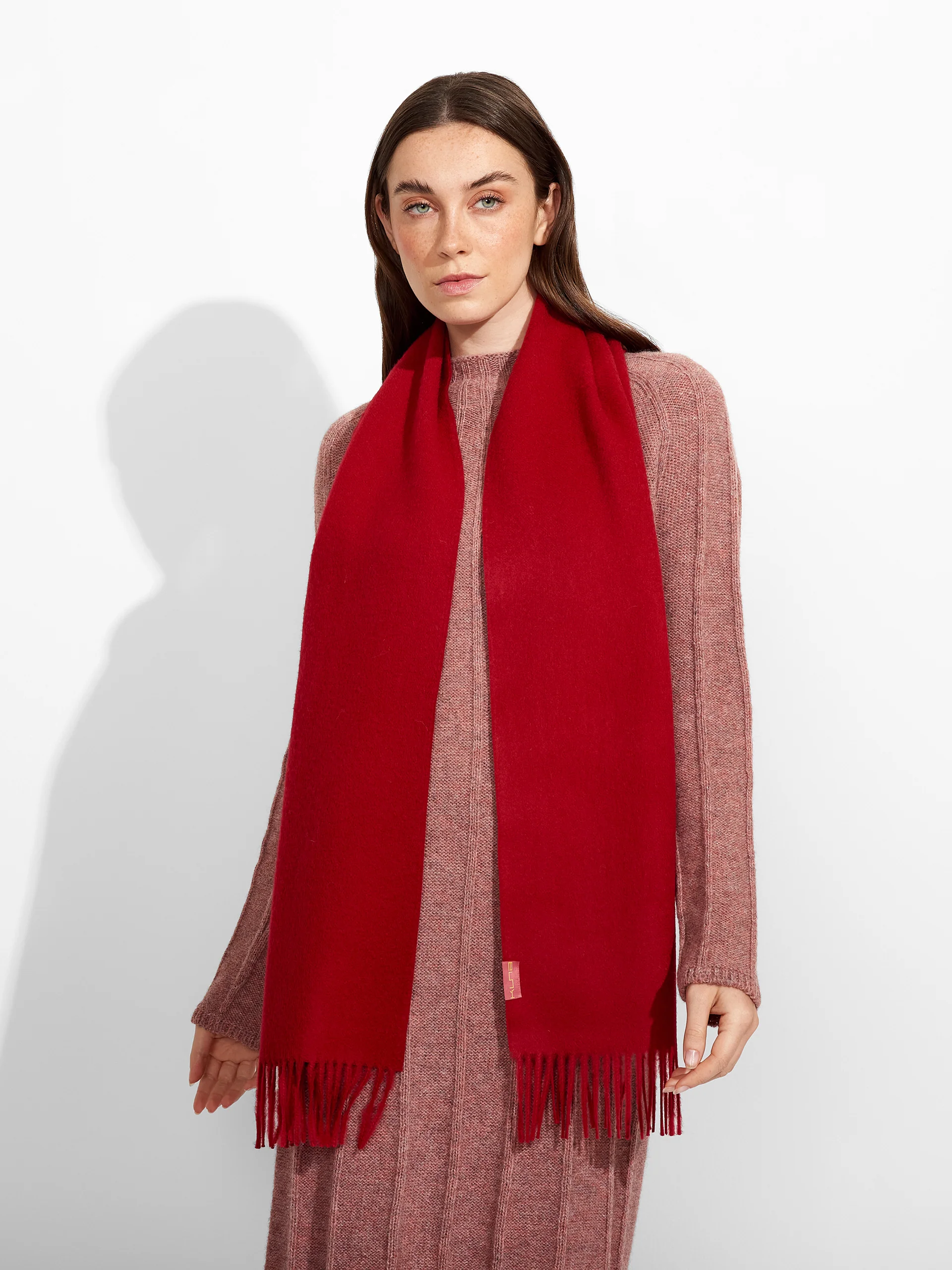 Adrian Scarf Baby Alpaca Color Red