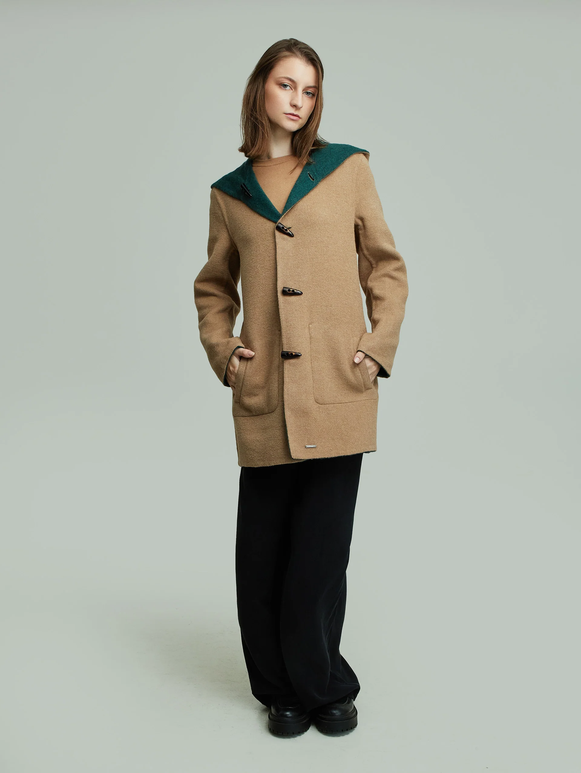 Alaia Coat Baby Alpaca Color Green - Image 9