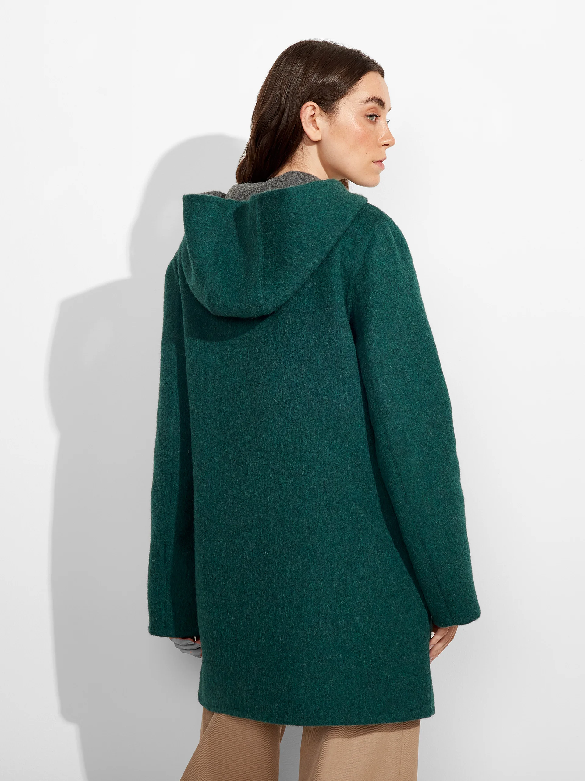 Alaia Coat Baby Alpaca Color Green - Image 4