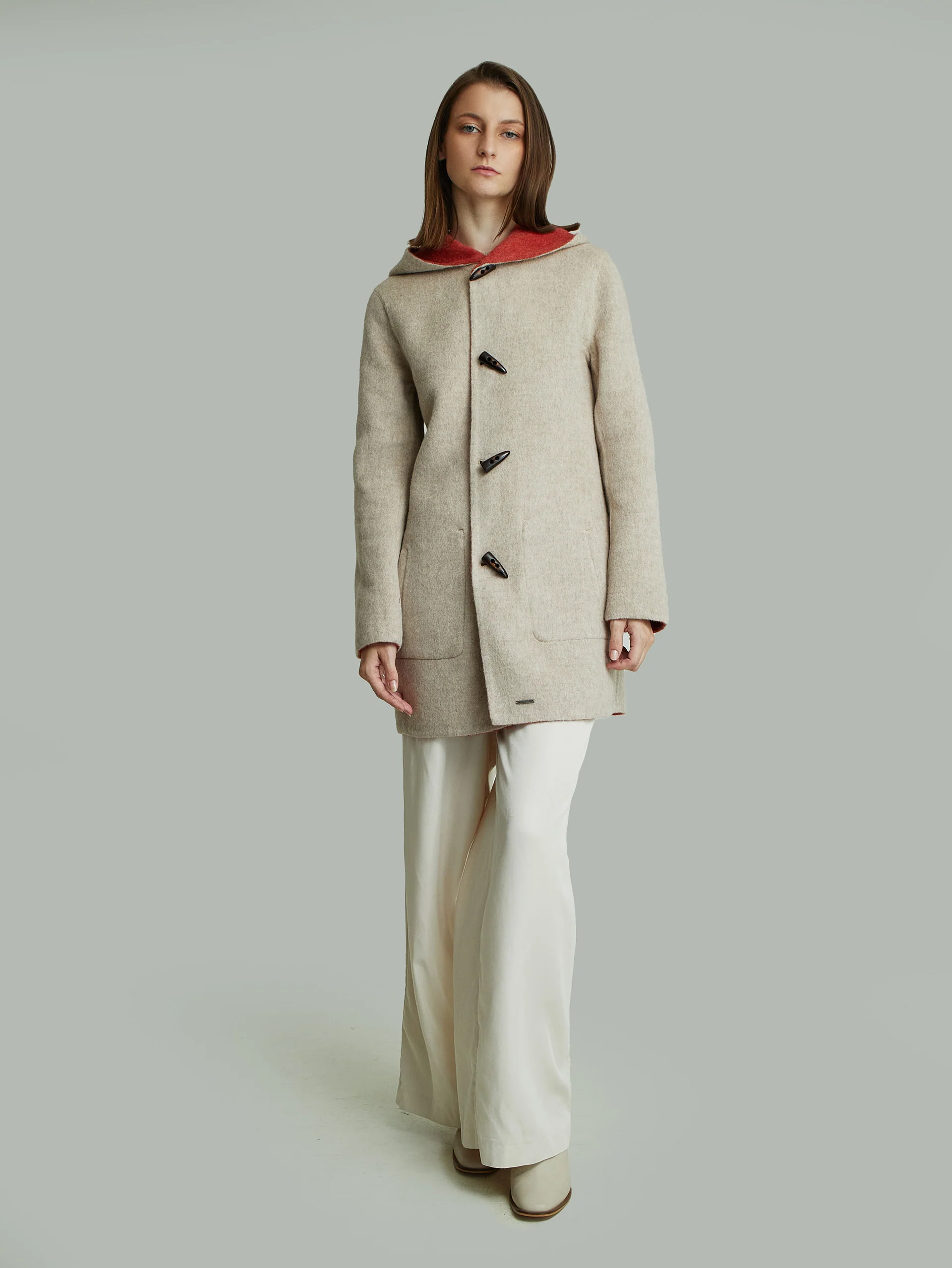 Alaia Coat Baby Alpaca Color Orange - Image 10
