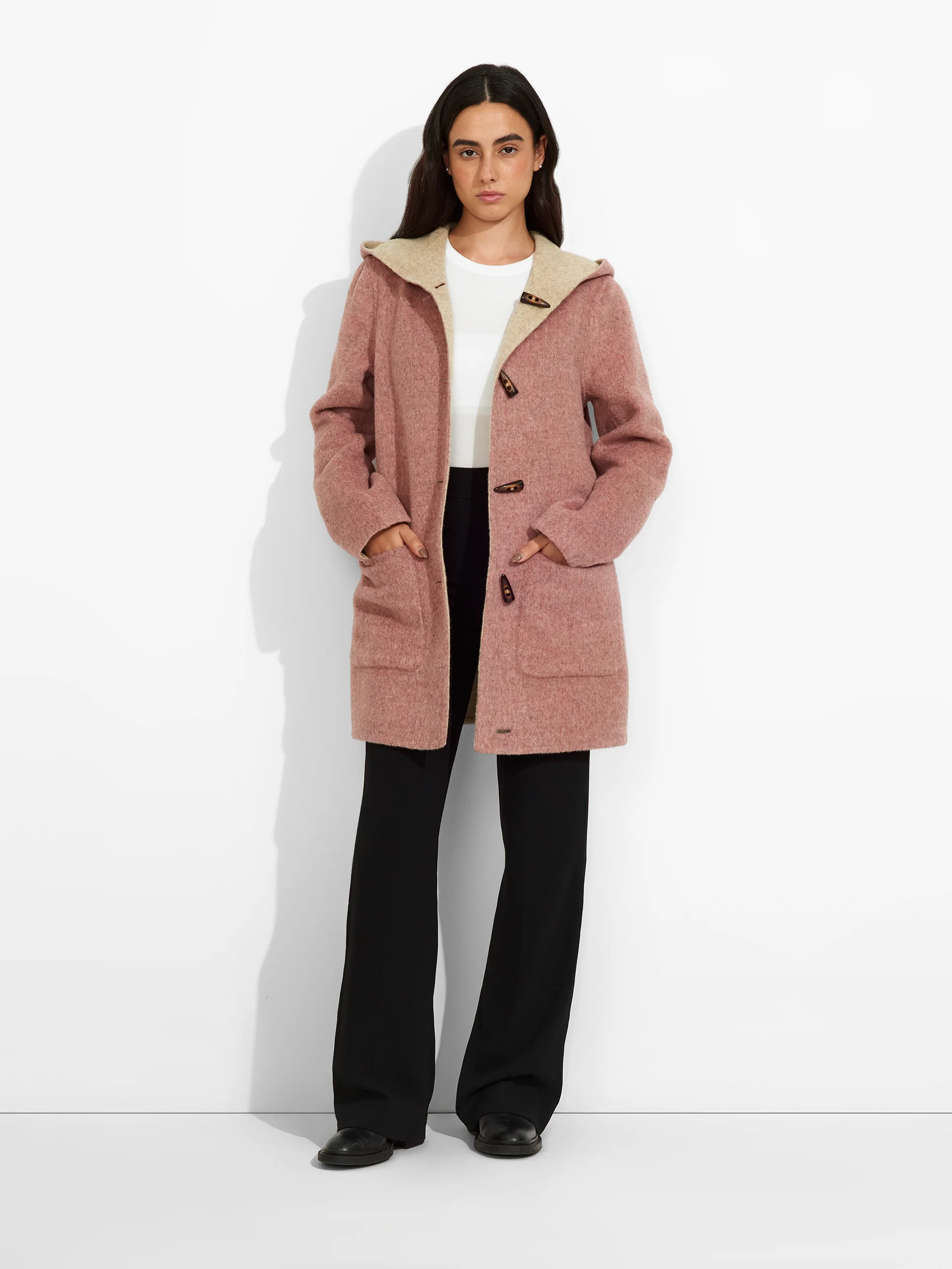 Alaia Coat Baby Alpaca Color Pink - Image 5