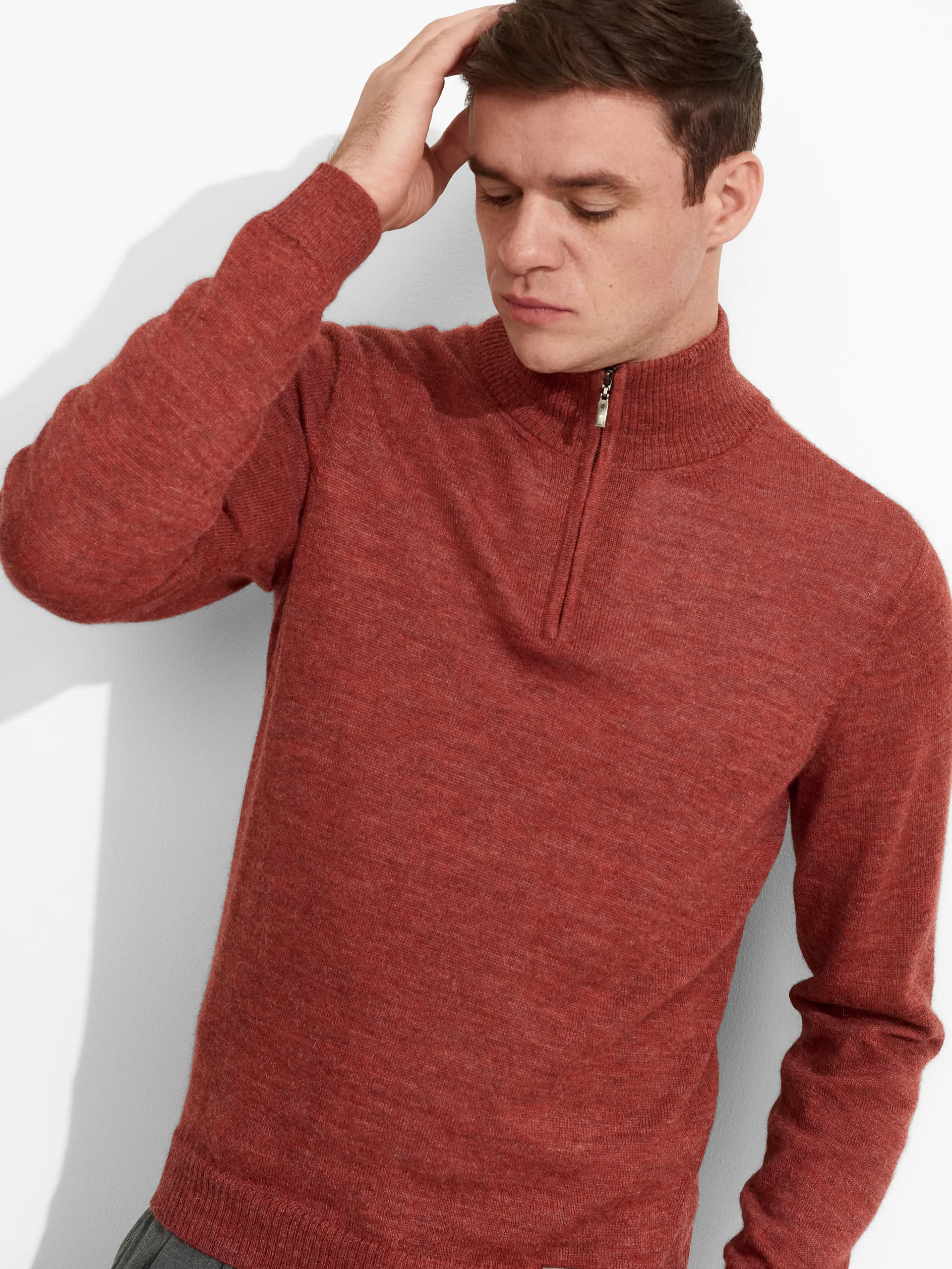 Albert Sweater Baby Alpaca Color Red - Image 5