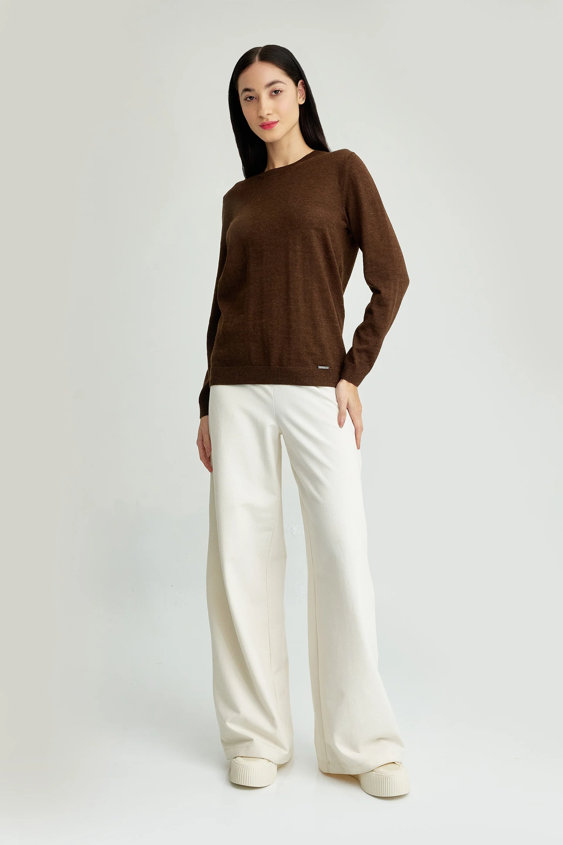 Alexia Sweater Baby Alpaca Color Brown - Image 4