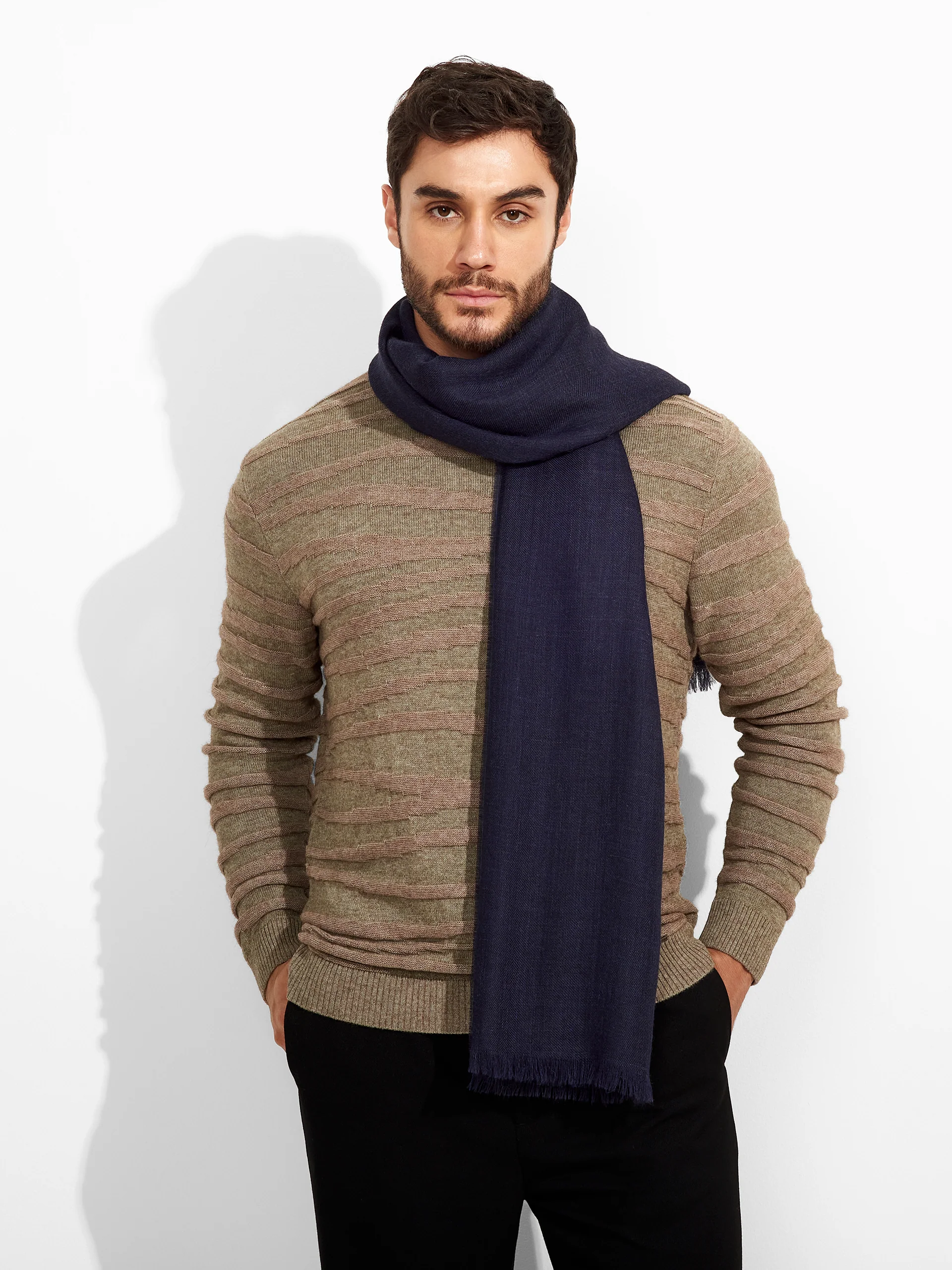 Amareto Shawl Baby Alpaca Color Blue - Image 4