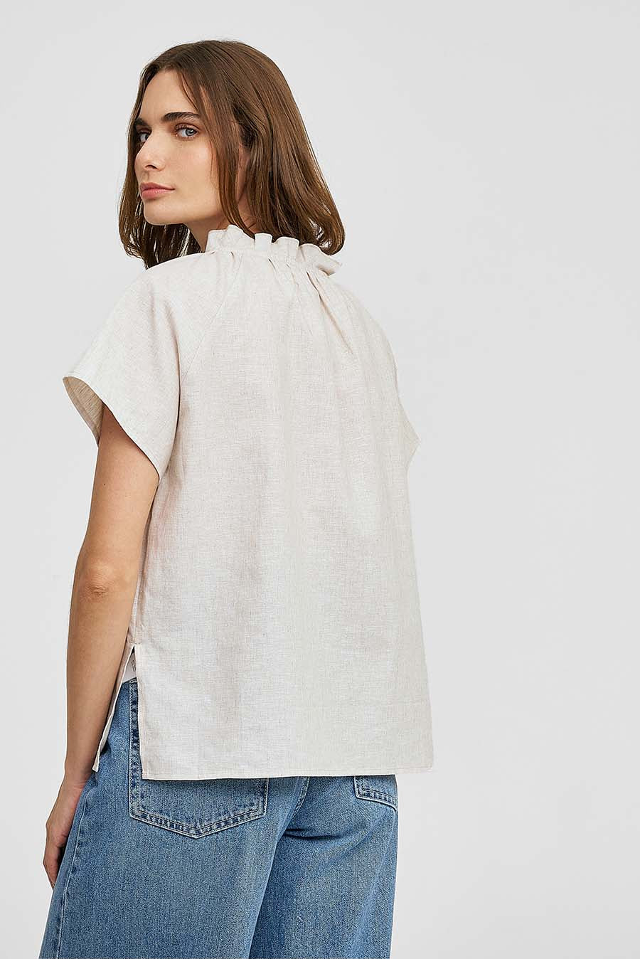 Wonka Blouse Line Color Beige - Image 3