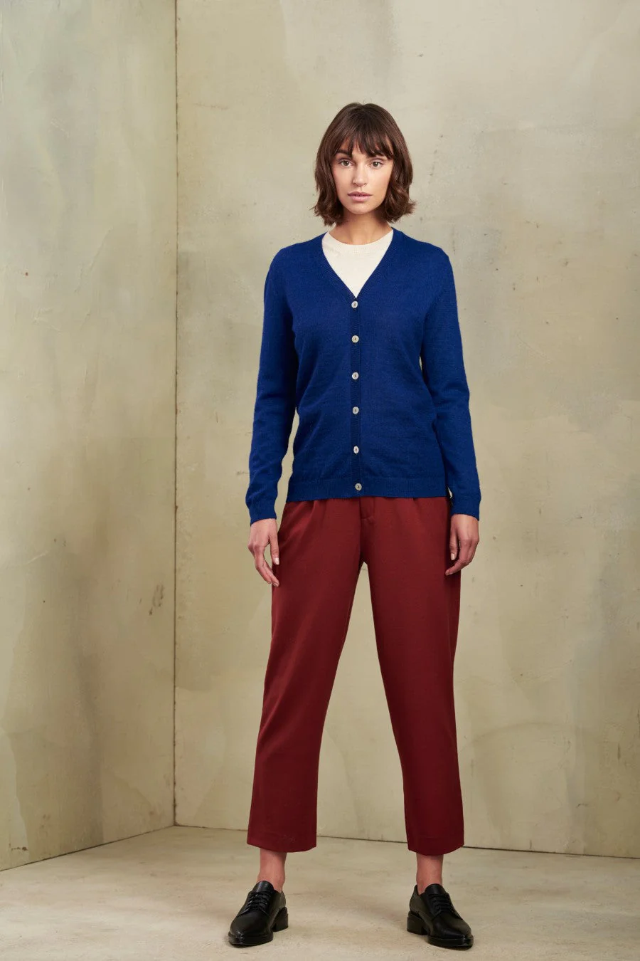 Amanda Cardigan Baby Alpaca Color Cadet