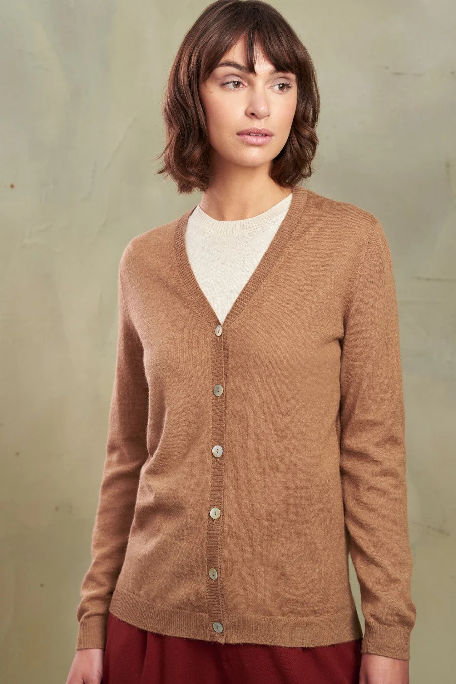 Amanda Cardigan Baby Alpaca Color Camel - Image 3