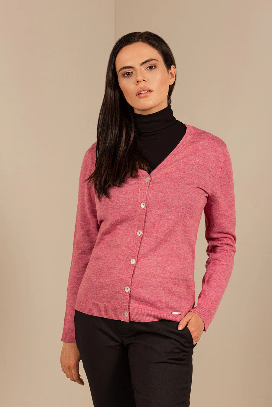Amanda Cardigan Baby Alpaca Color Damask