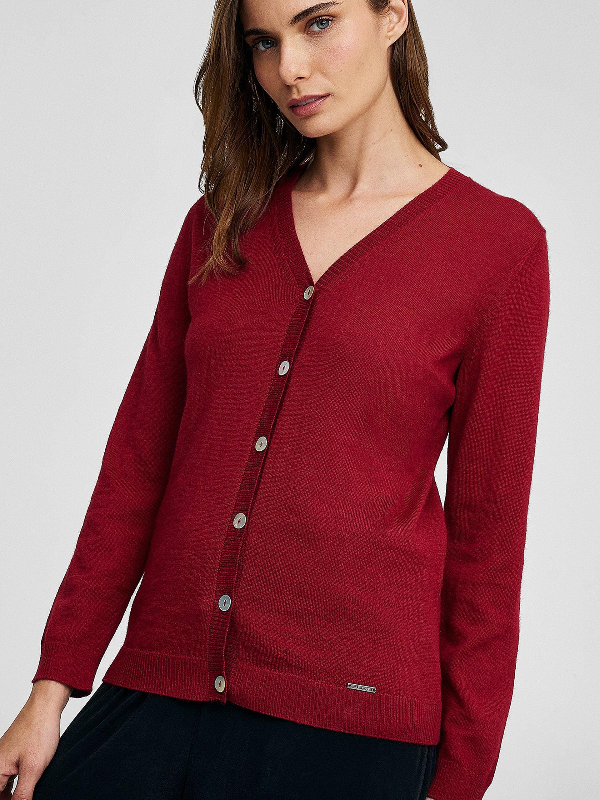 Amanda Cardigan Baby Alpaca Color Rumba - Image 5