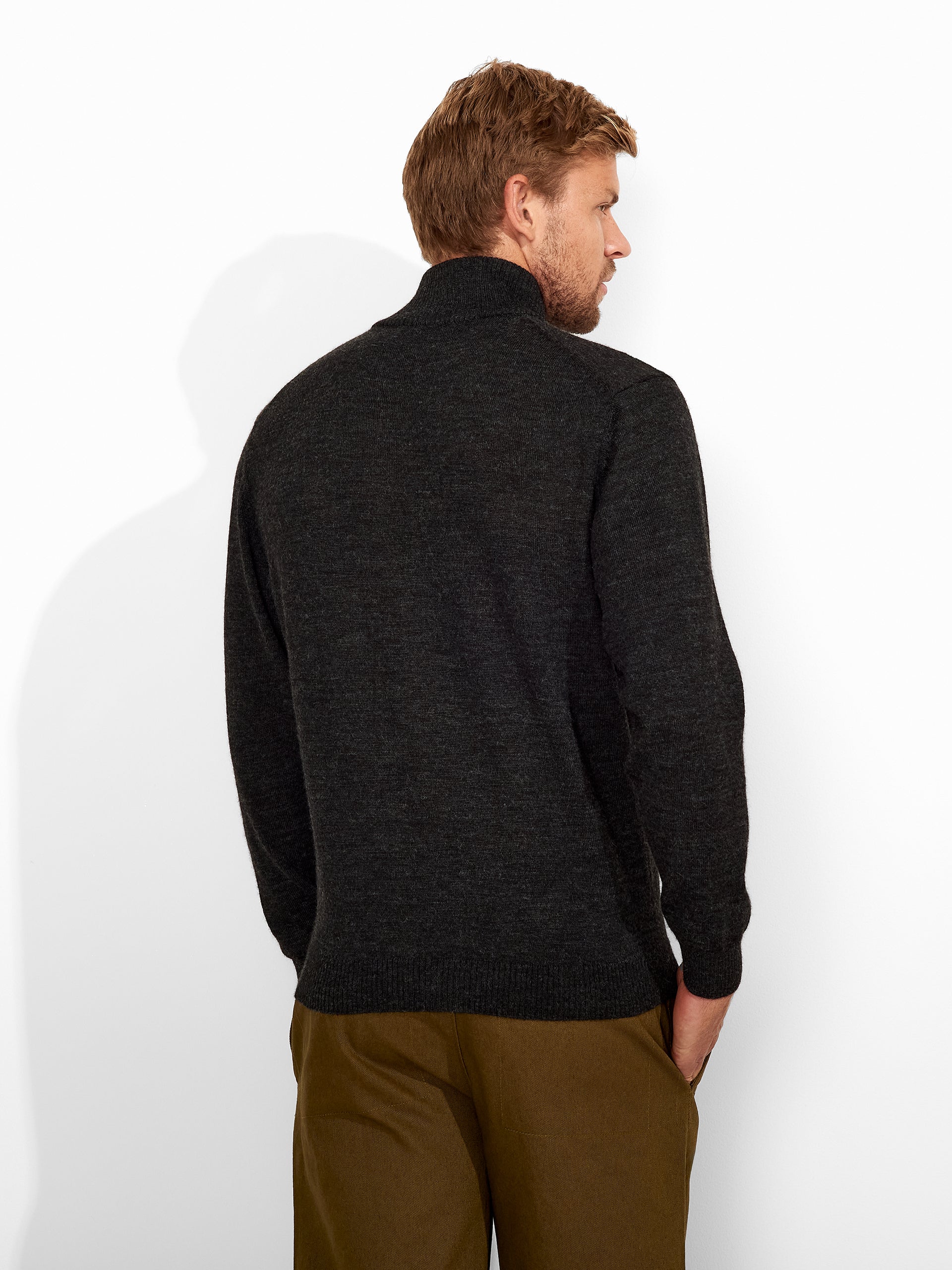 Andreas Cardigan Baby Alpaca Color Anthracite - Image 3