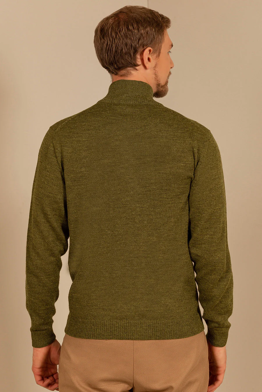 Andreas Cardigan Baby Alpaca Color Avocado - Image 2