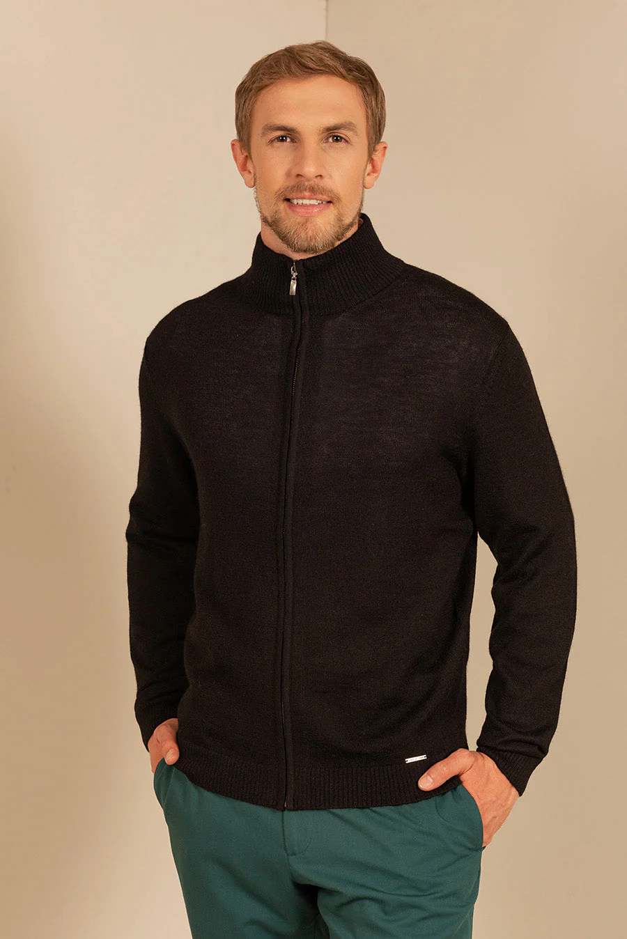 Andreas Cardigan Baby Alpaca Color Black