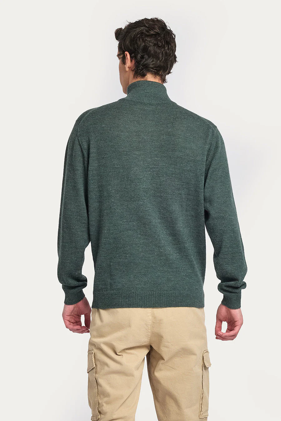 Andreas Cardigan Baby Alpaca Color Bosque - Image 3