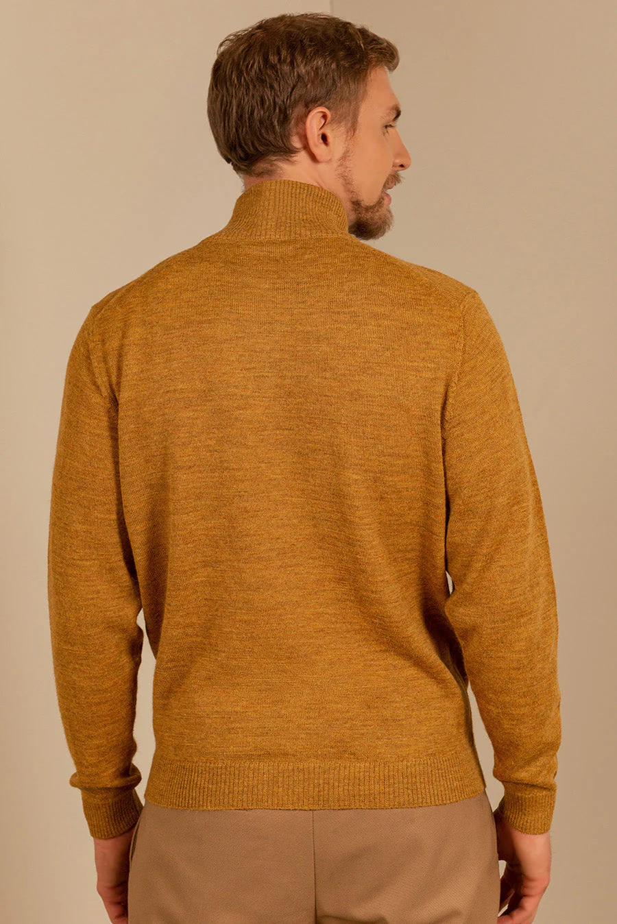 Andreas Cardigan Baby Alpaca Color Senape - Image 2