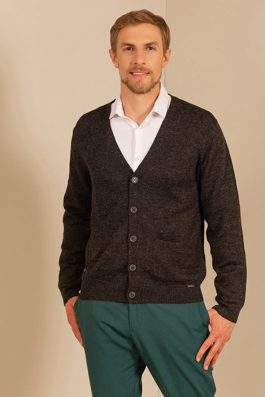 Antony Cardigan Baby Alpaca Color Antracite