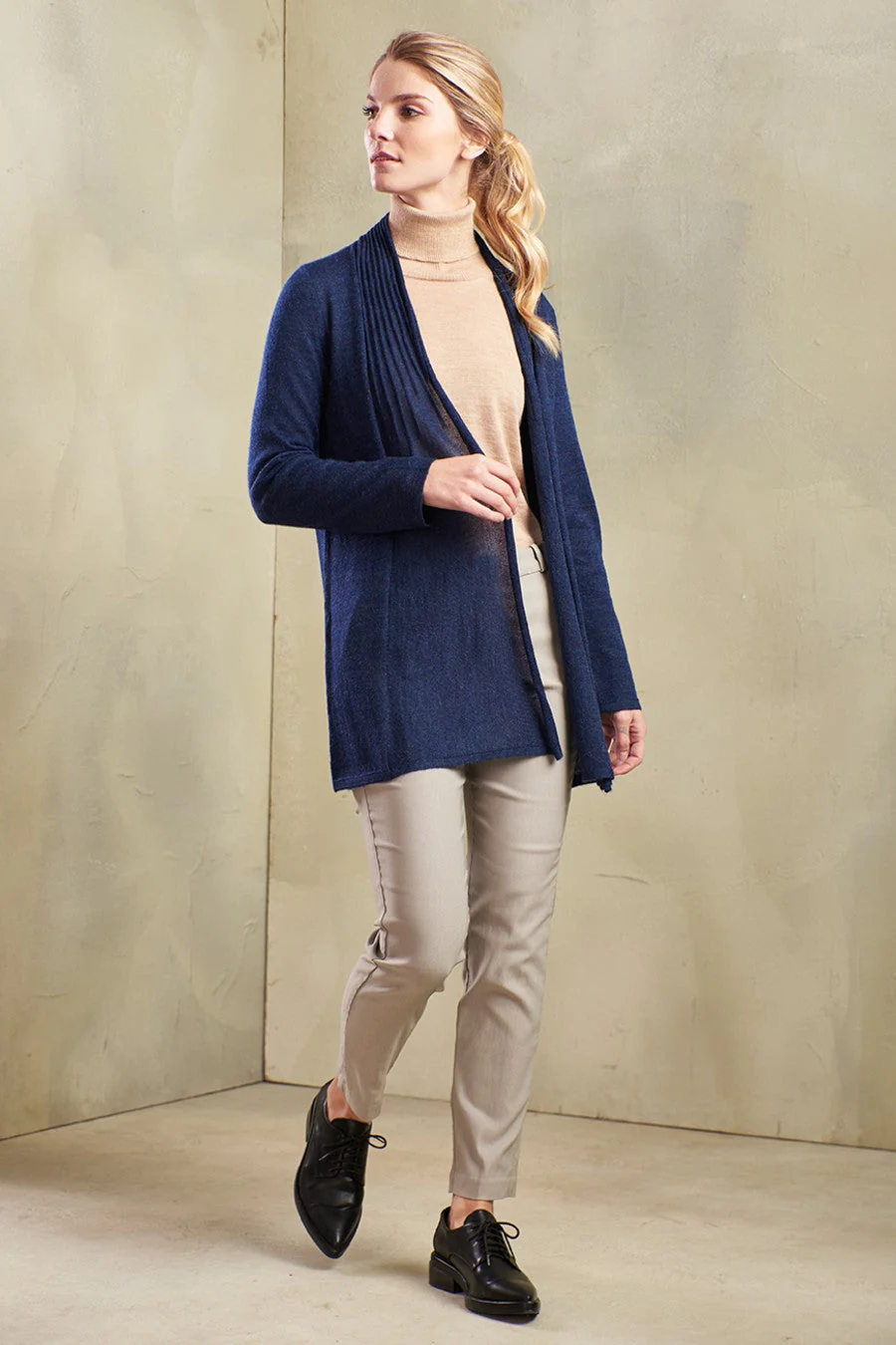 Kayla Cardigan Royal Alpaca Color Evening - Image 3