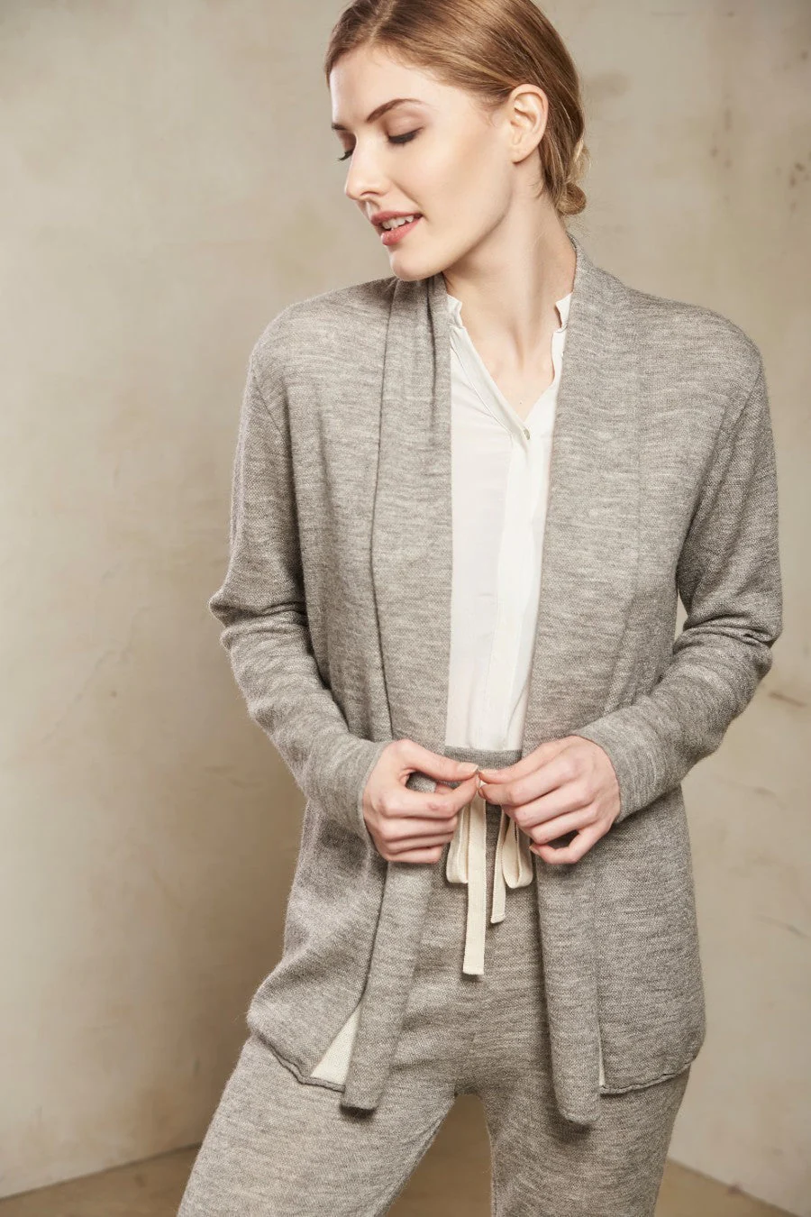 Ramblas Cardigan Cotton & Baby Alpaca Color Thunder