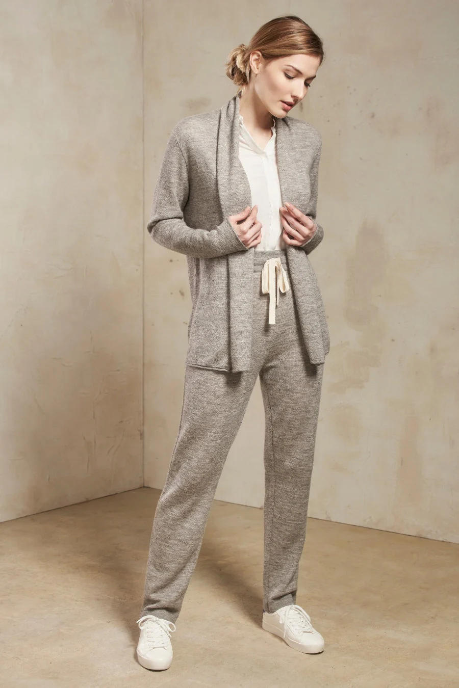 Ramblas Cardigan Cotton & Baby Alpaca Color Thunder - Image 3