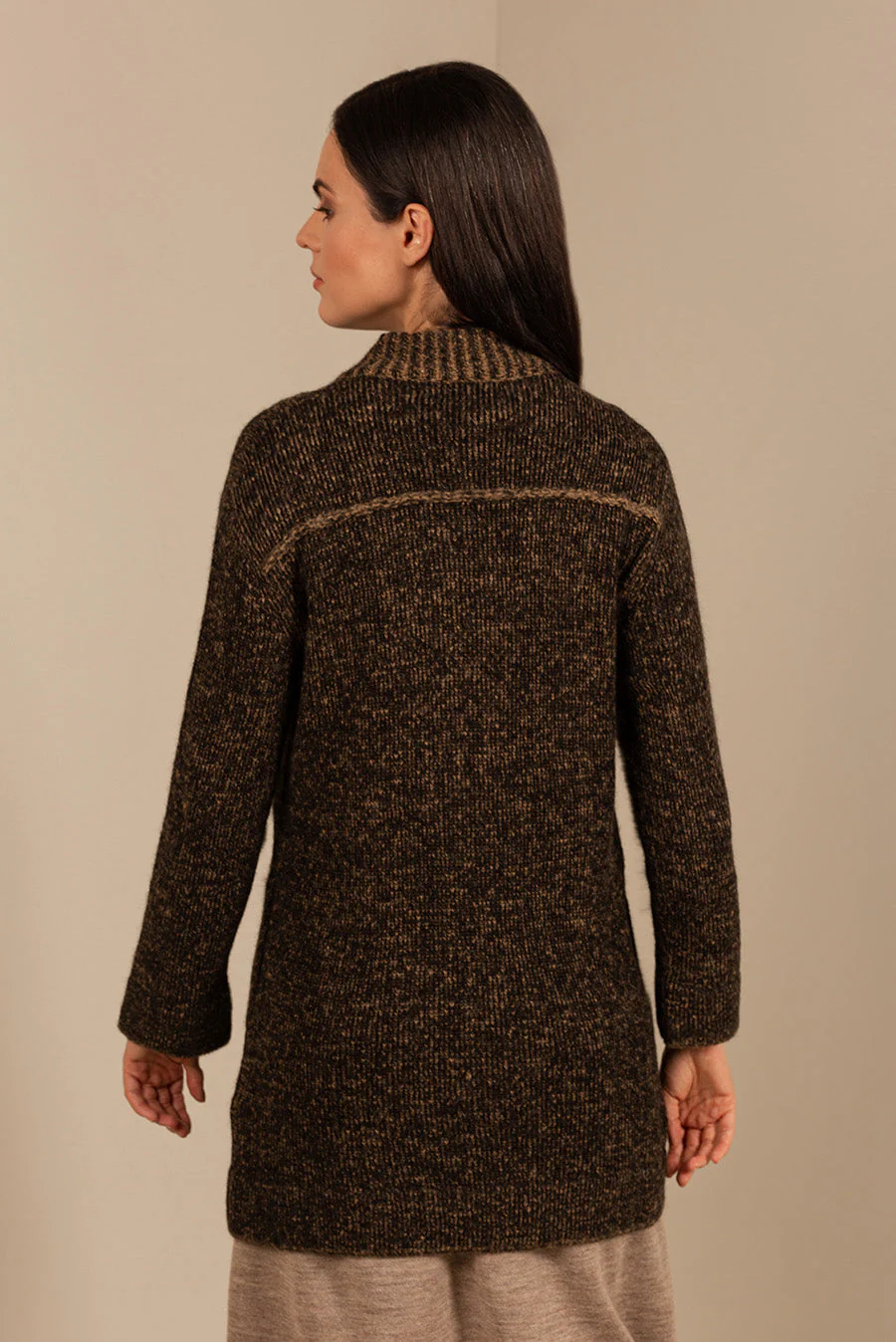 Upside Cardigan Baby Alpaca & Silk Color Black - Image 2