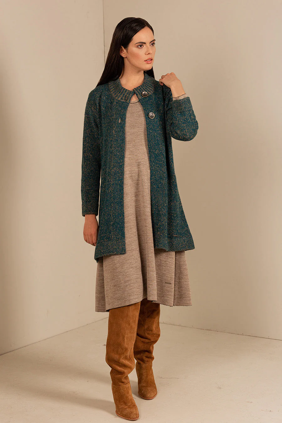 Upside Cardigan Baby Alpaca & Silk Color Goblin - Image 3