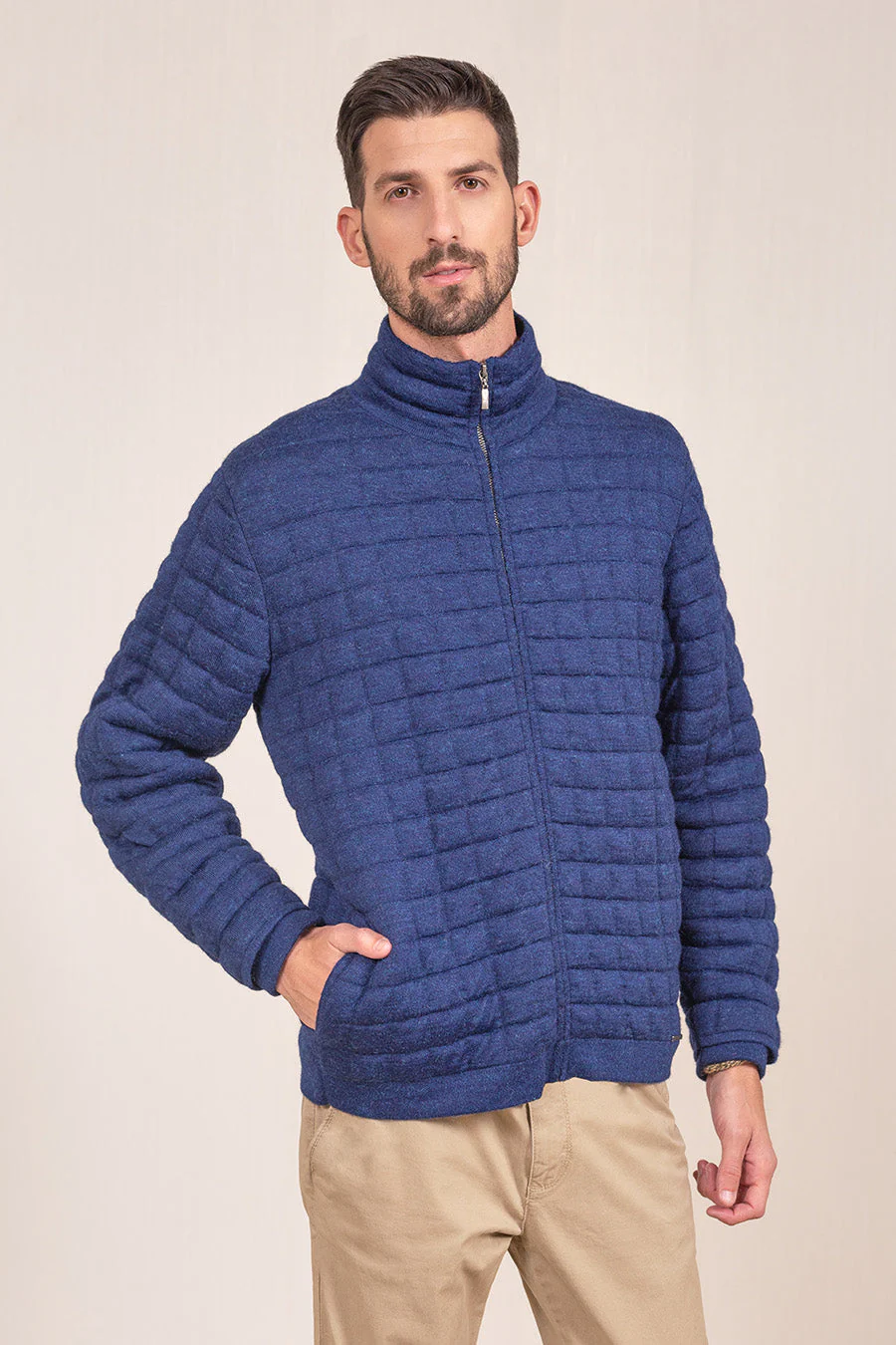 Usain Cardigan Baby Alpaca & Cotton Color Astral