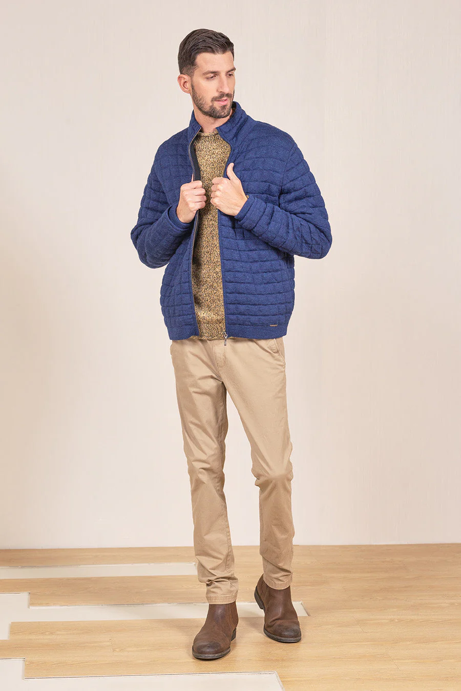 Usain Cardigan Baby Alpaca & Cotton Color Astral - Image 3