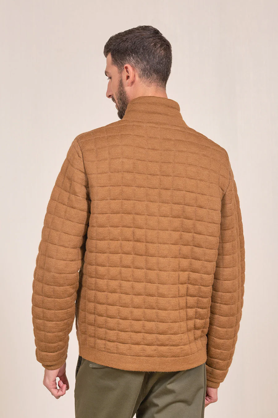 Usain Cardigan Baby Alpaca & Cotton Color Vicuna - Image 2