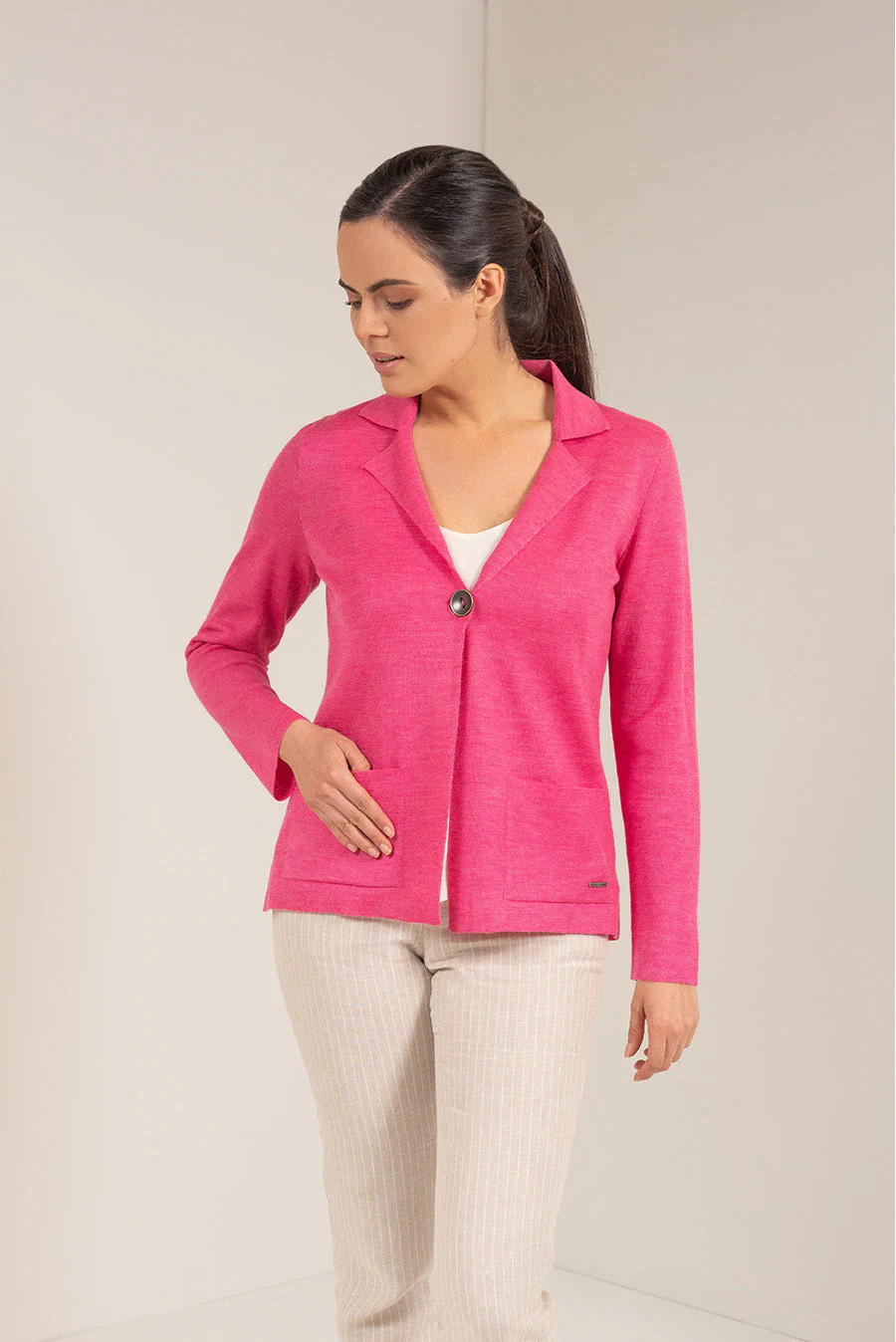 Usola Cardigan Baby Alpaca Color Aida