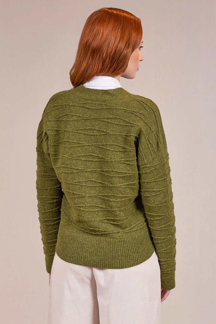 Valery Cardigan Baby Alpaca Color Avocado - Image 2